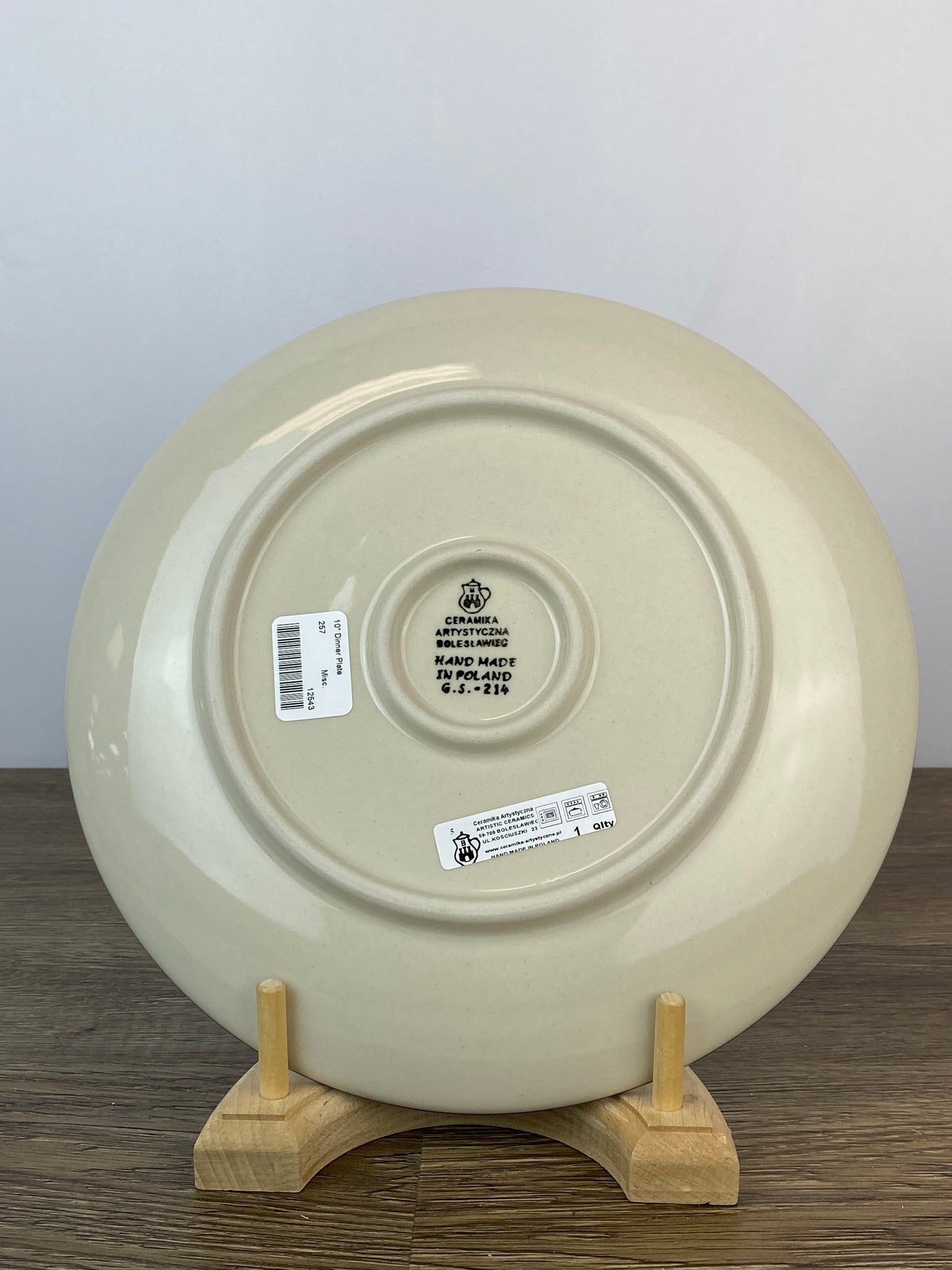 10" Dinner Plate - Shape 257 - Pattern 866