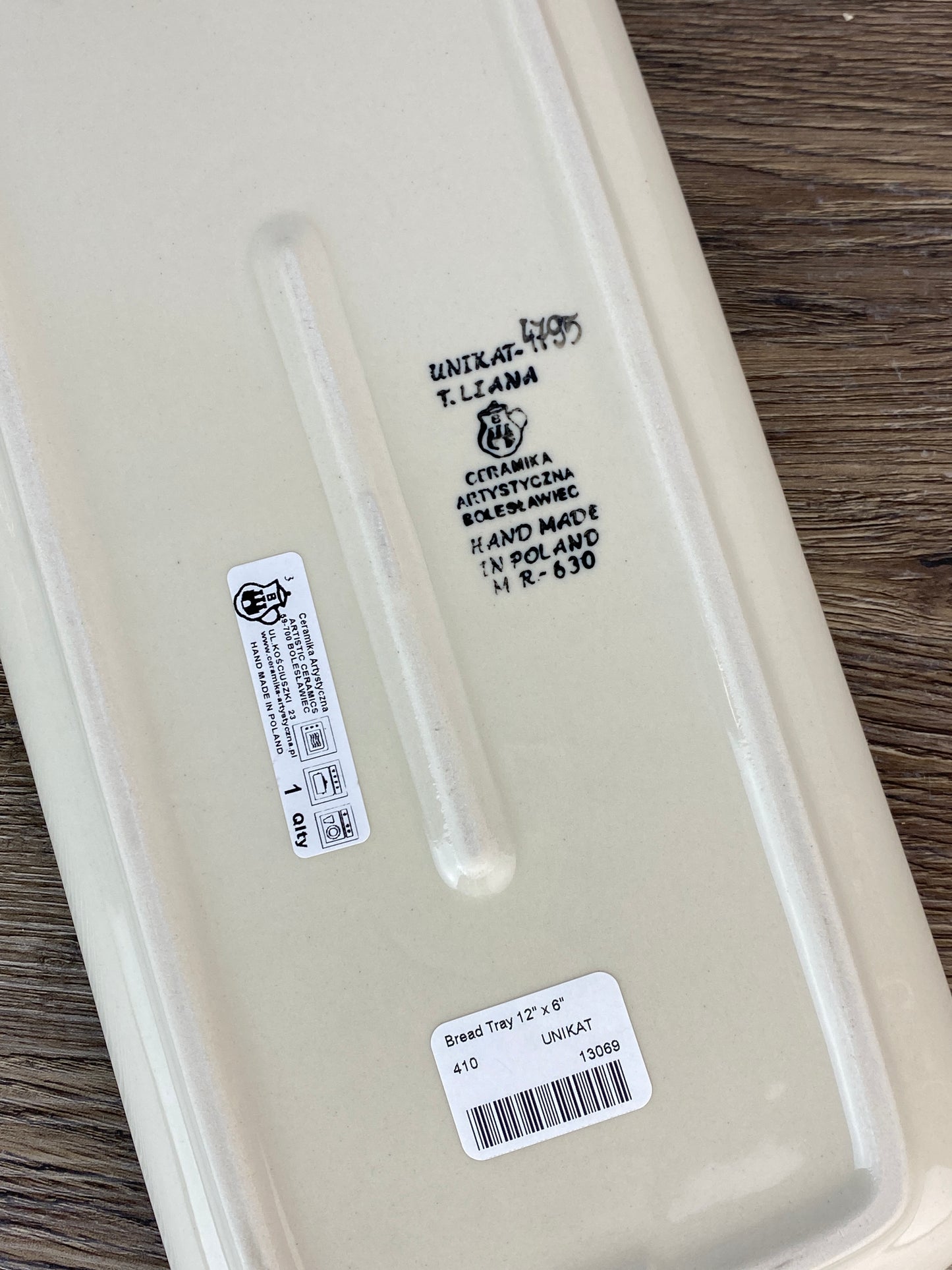 Unikat Bread Tray - Shape 410 - Pattern U4795