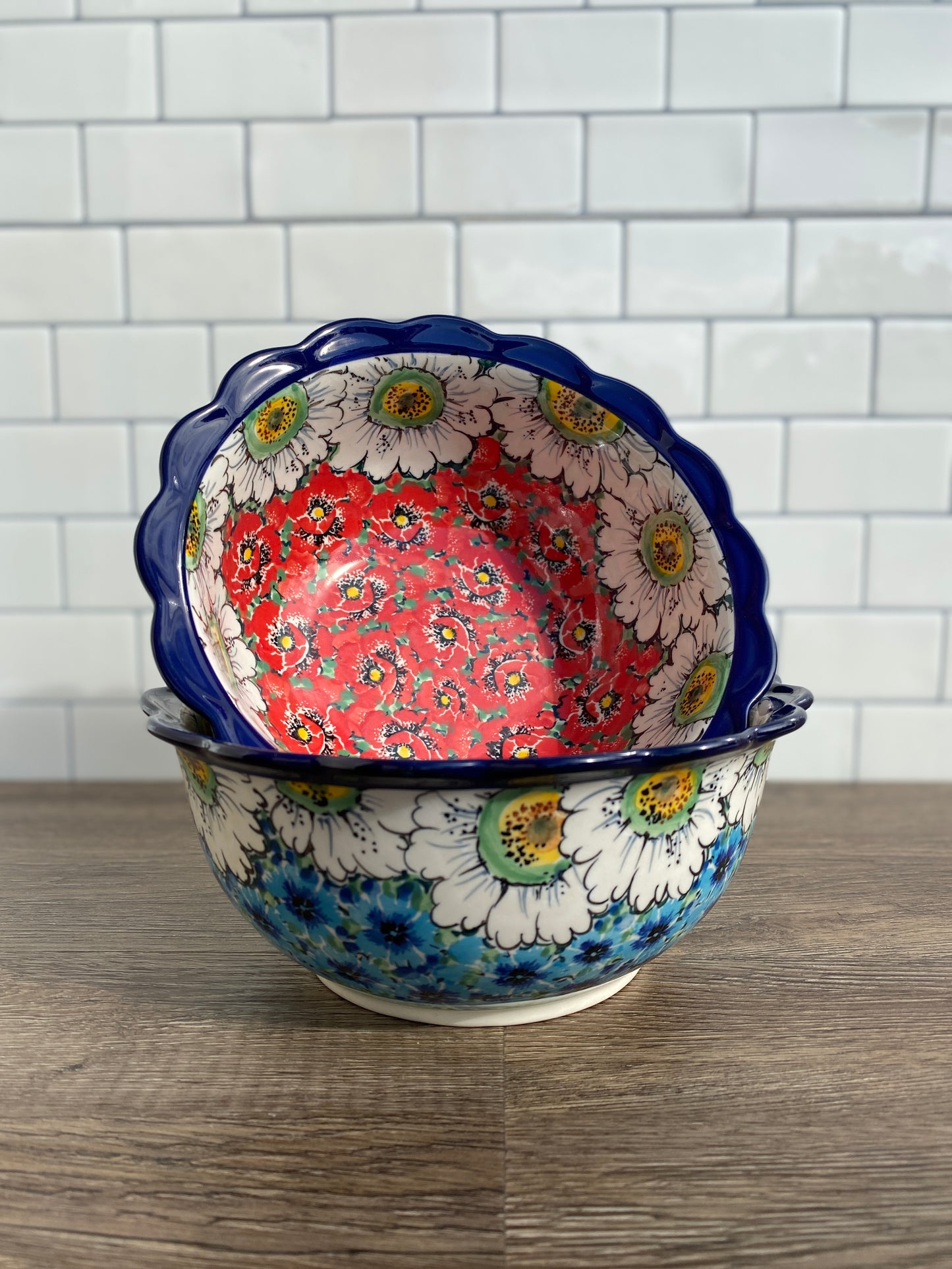 Ruffled Unikat Serving Bowl - Shape 289 - Pattern U4725