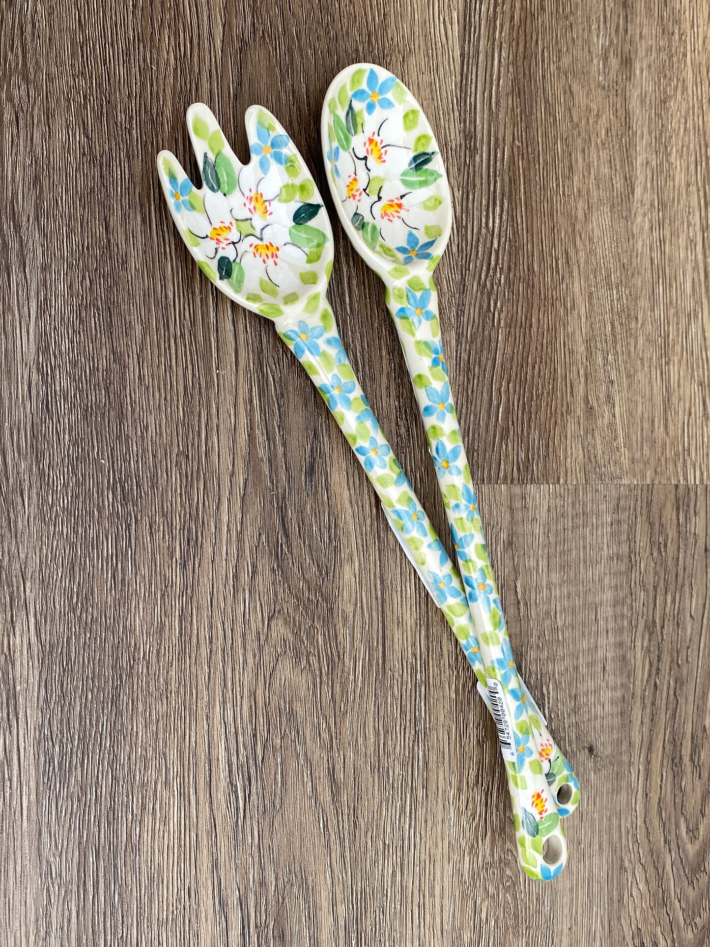 Unikat Salad Fork and Spoon Set - Shapes 594 and 593 - Pattern U4902