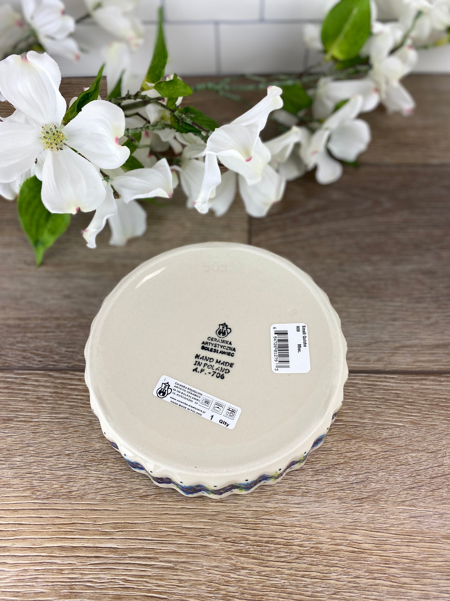Small Quiche / Ruffled Baking Dish - Shape 909 - Pattern 2510