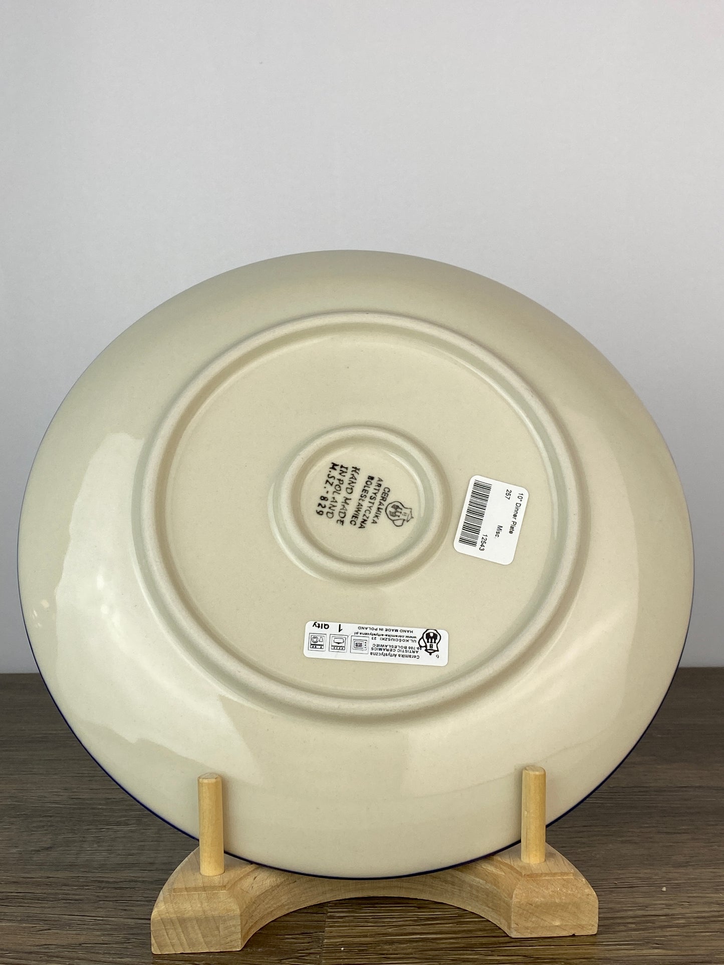 10" Dinner Plate - Shape 257 - Pattern 2709