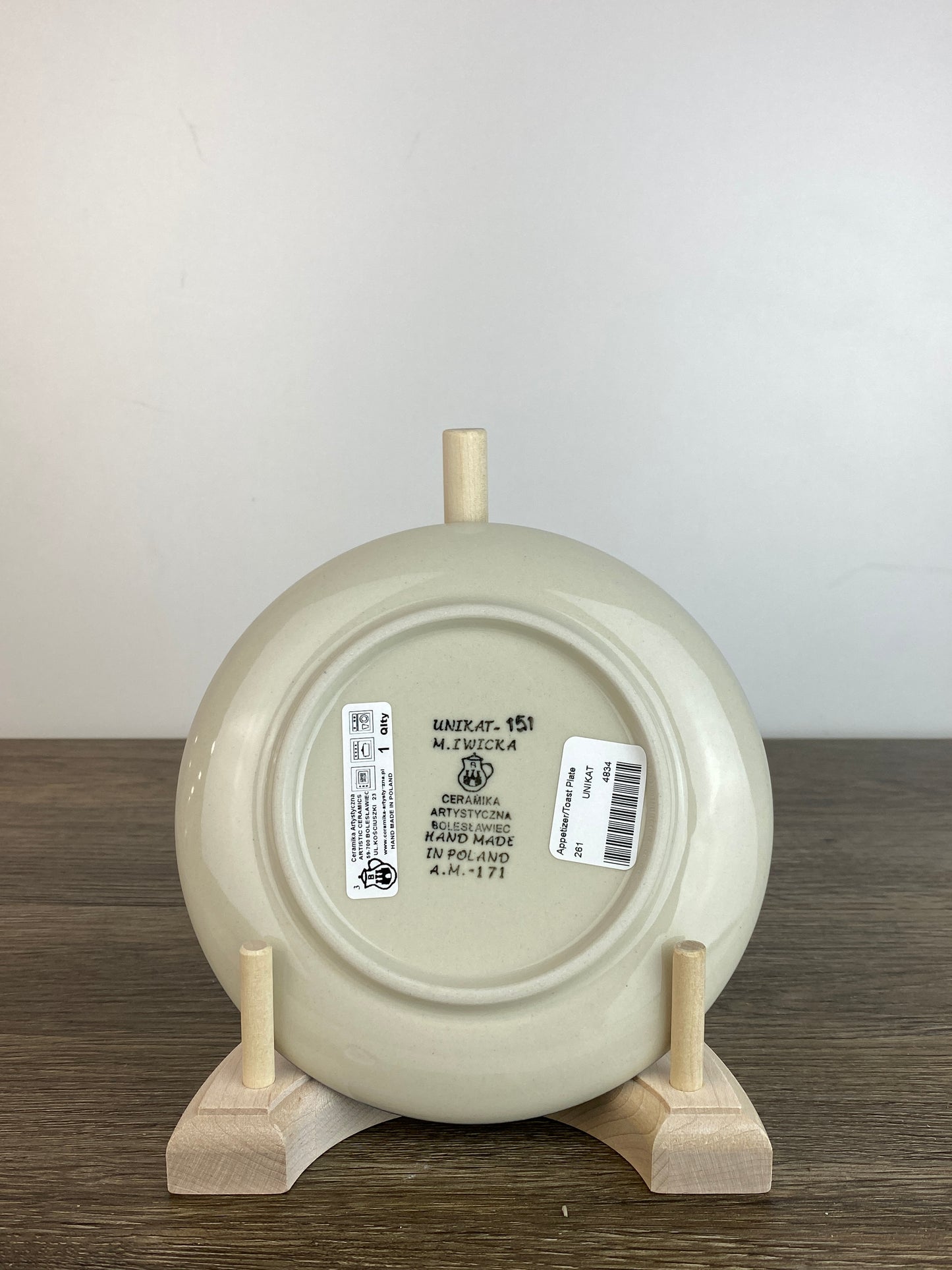 6" Unikat Toast Plate - Shape 261 - Pattern U151