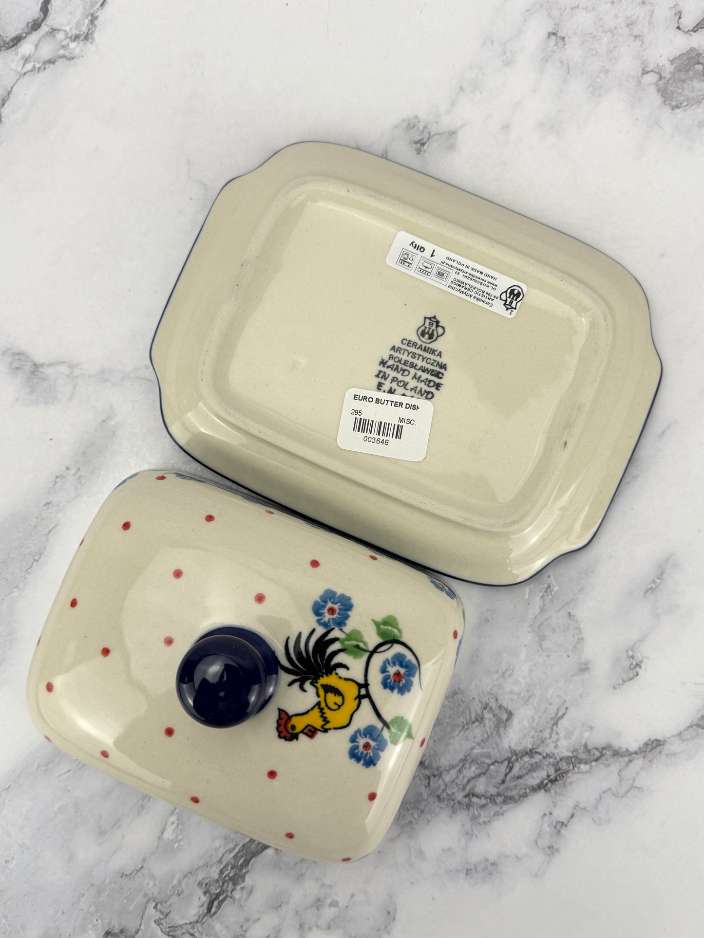 Euro Butter Dish - Shape 295 - Pattern 2739