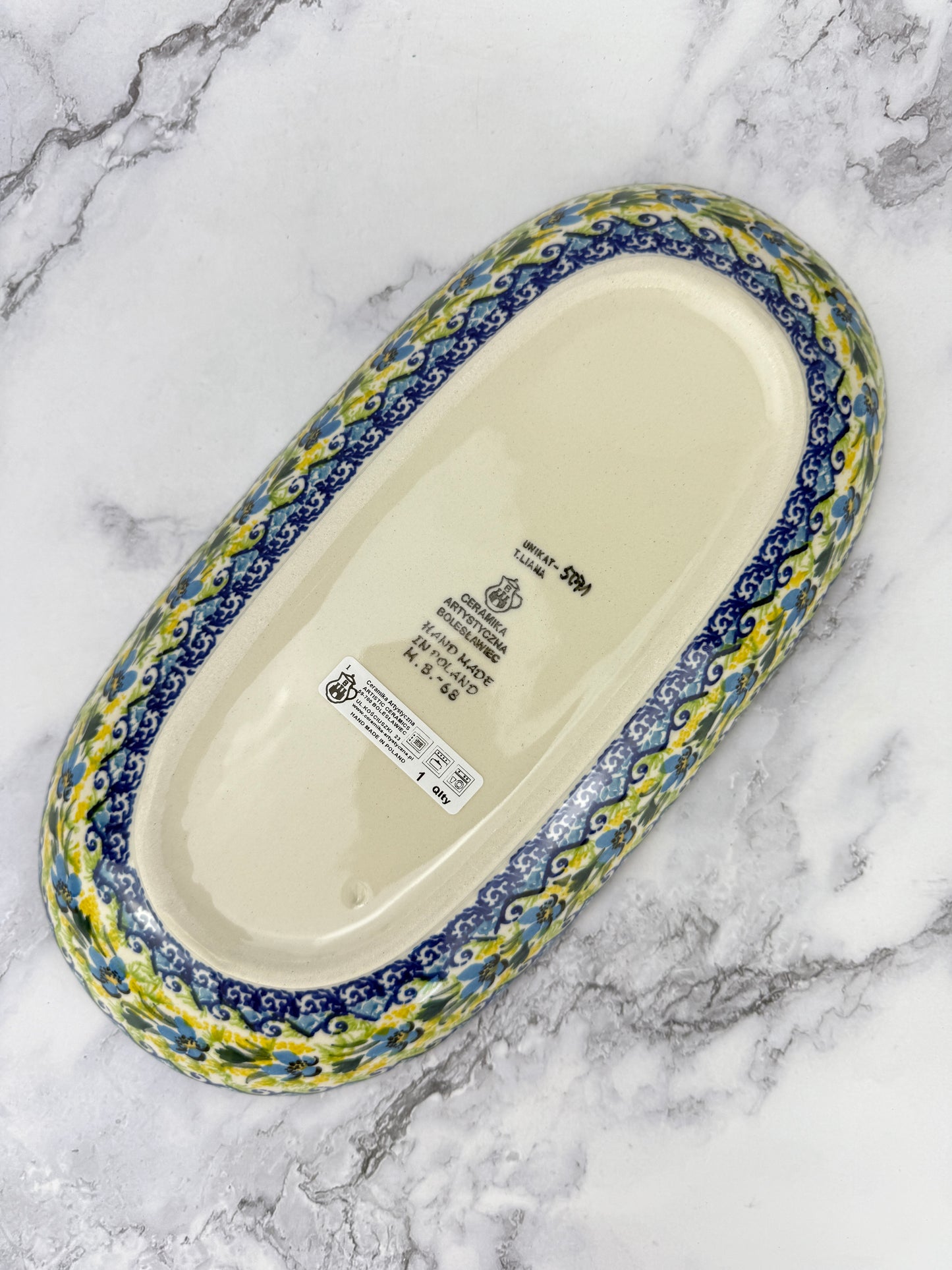 Scalloped Unikat Tray - Shape A42 - Pattern U5071