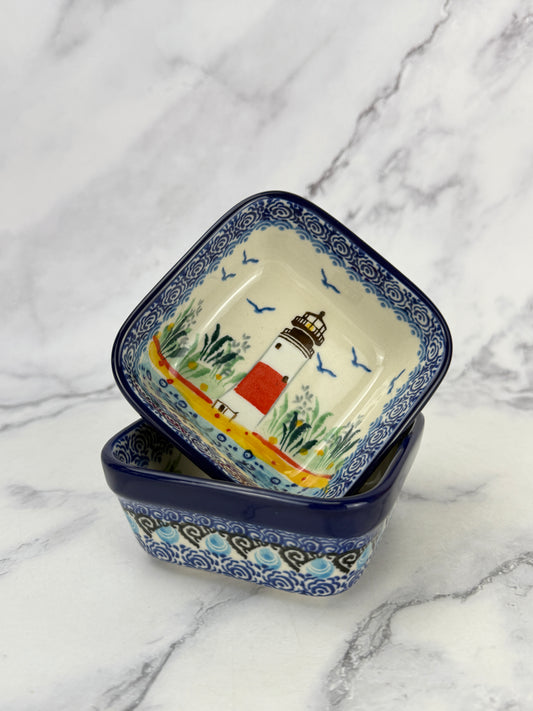 Small Unikat Square Ramekin/ Dish- Shape 428 - Pattern U5220
