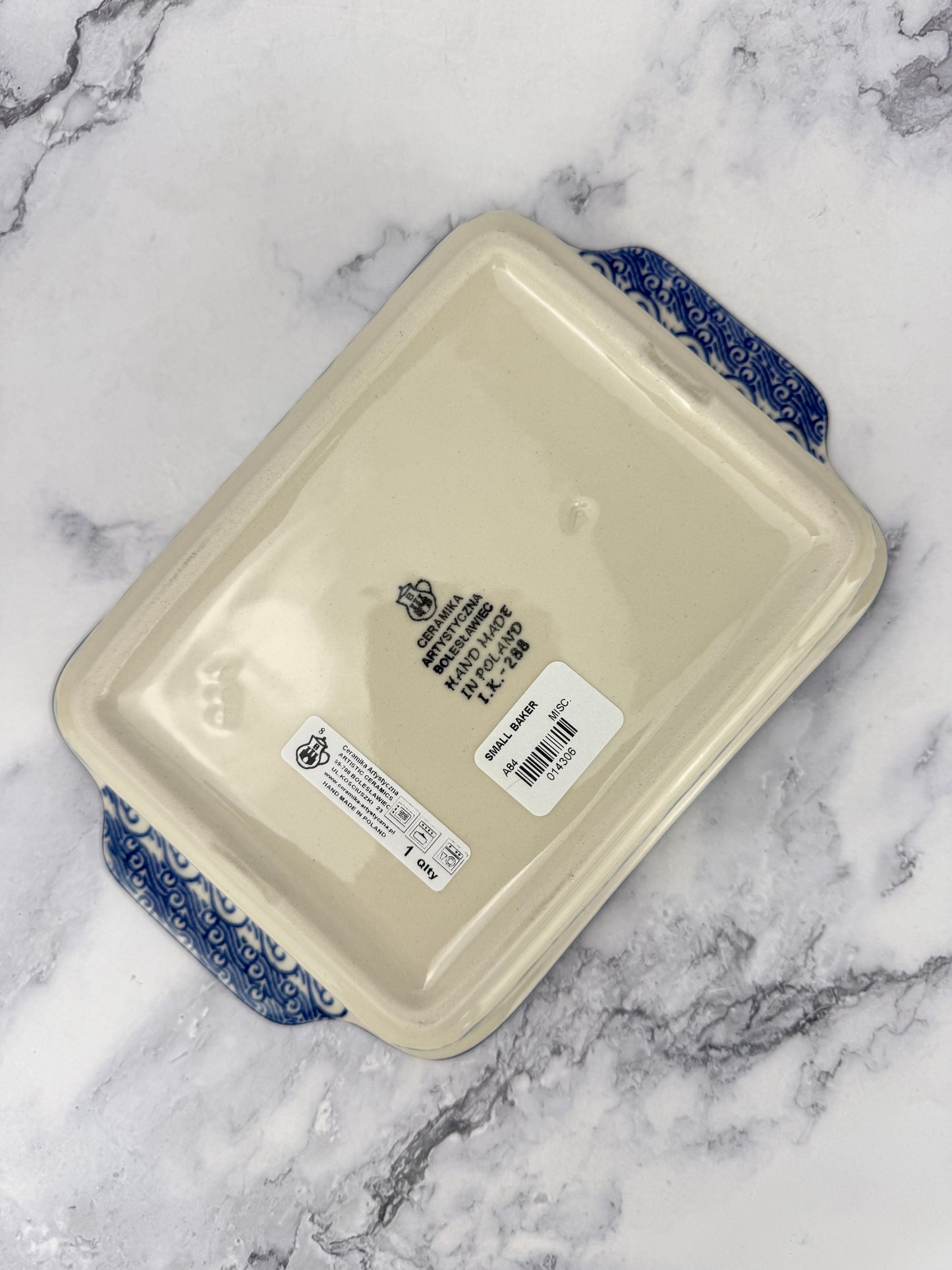 Rectangular Baker with Handles - Shape A84 - Pattern 2988