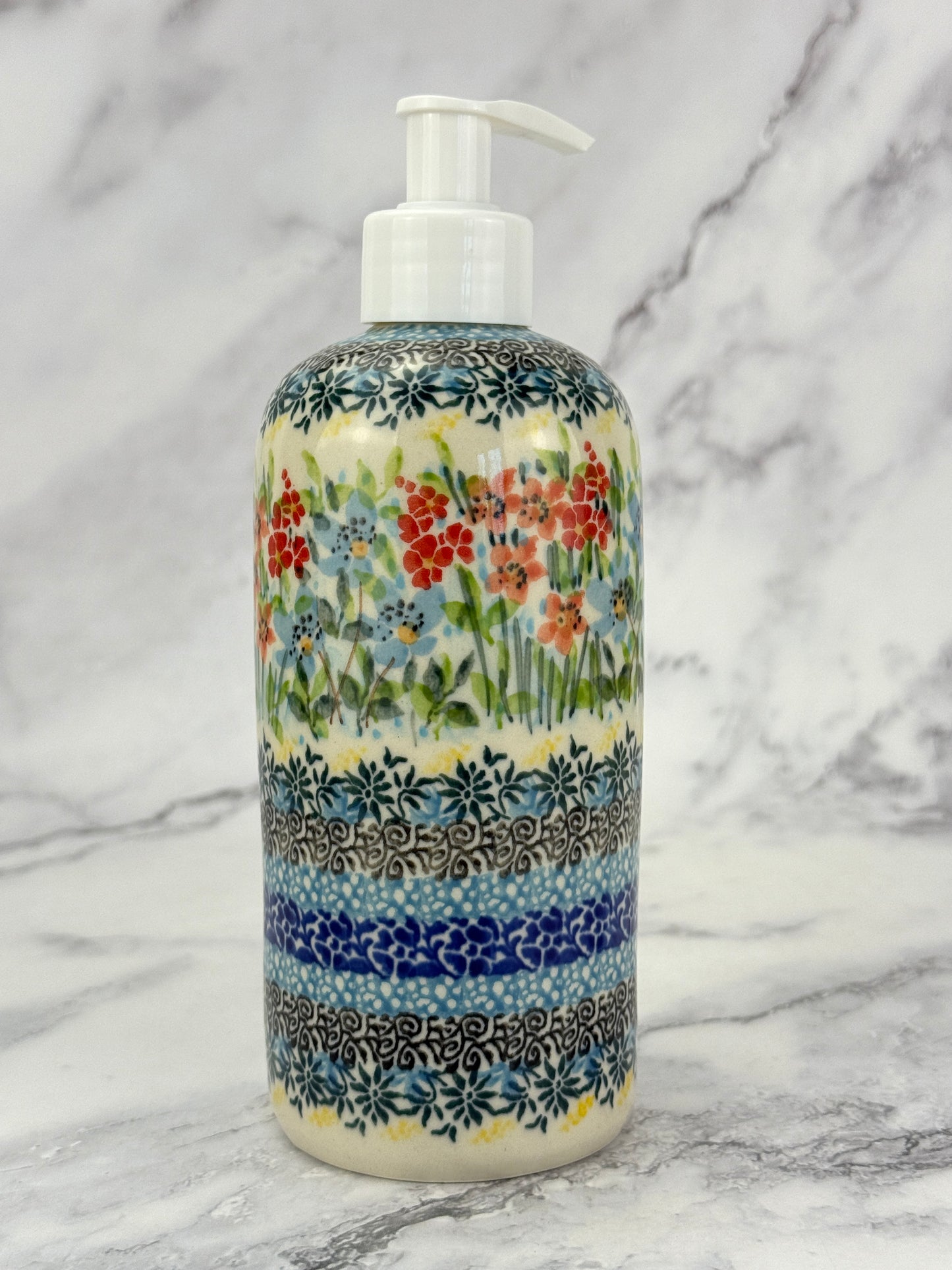 Tall Unikat Soap Dispenser - Shape G42 - Pattern U5098