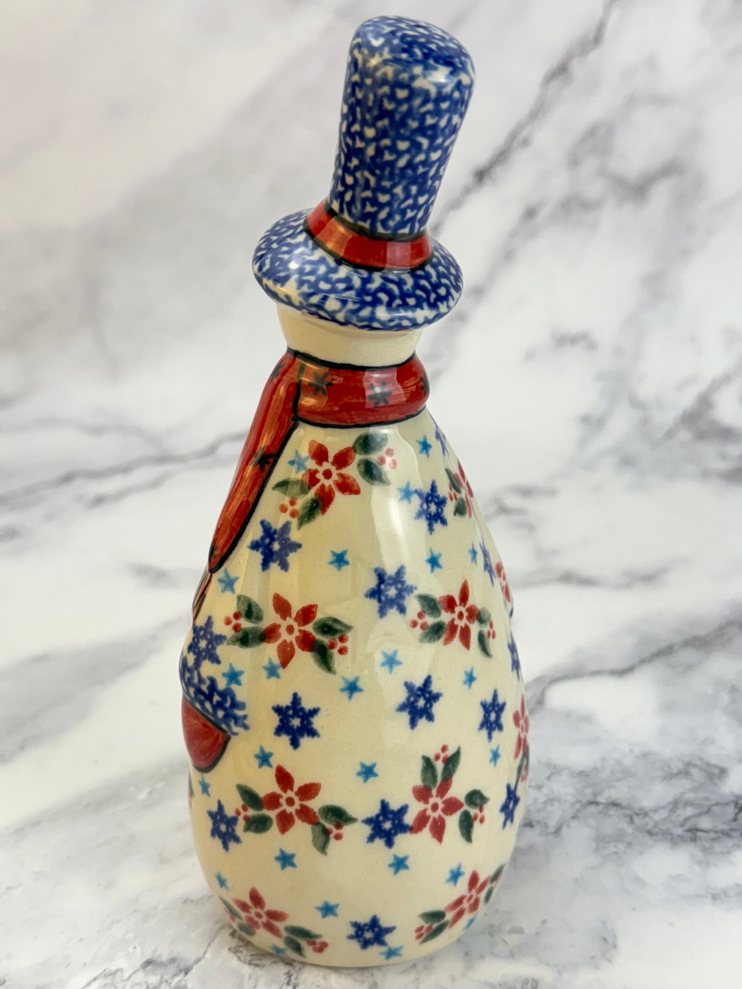 Vena Snowman Figurine With Tree - Shape V665 - Holly