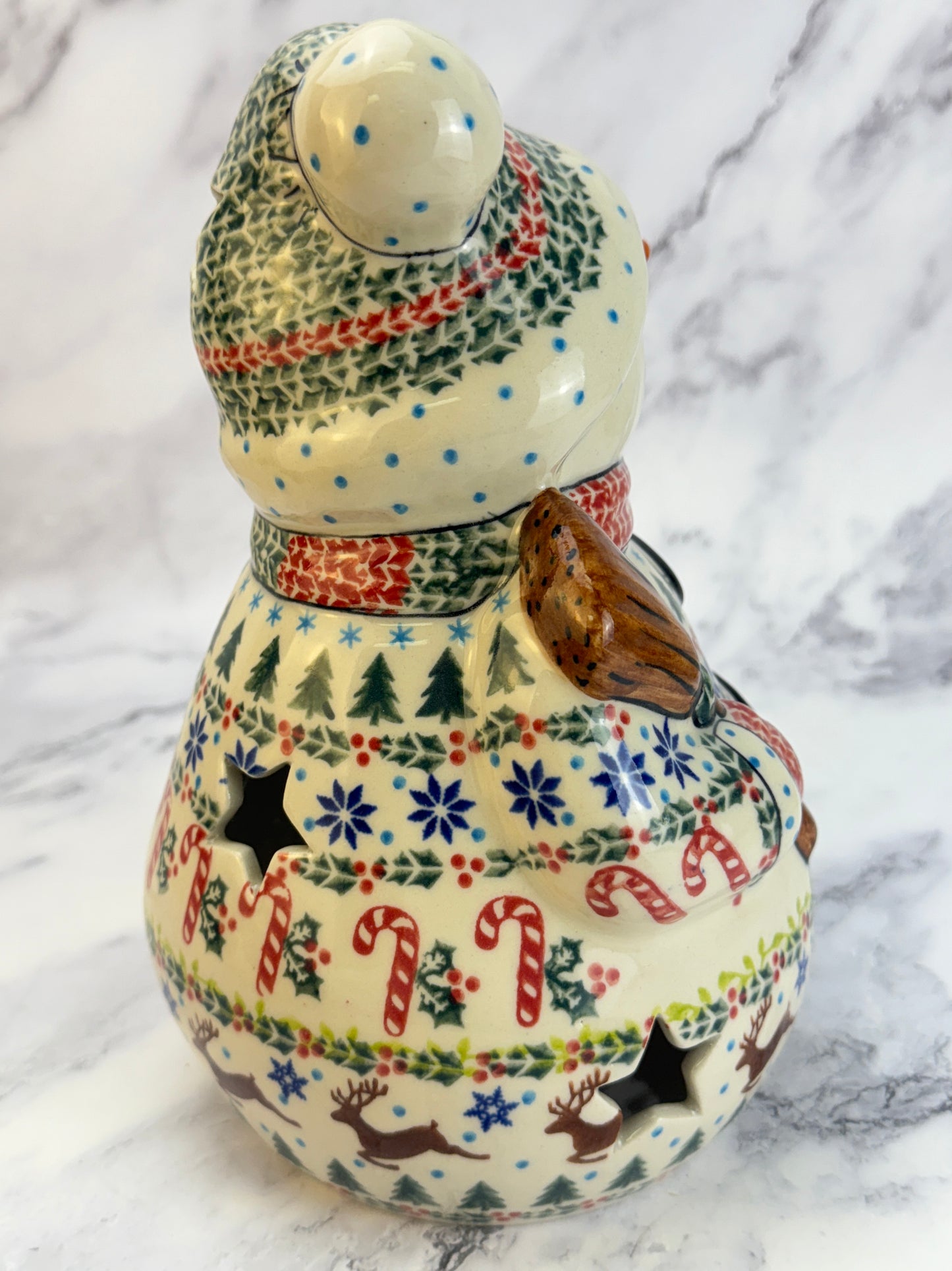 Vena Snowman With Broomstick - Shape V641 - Christmas Sweater