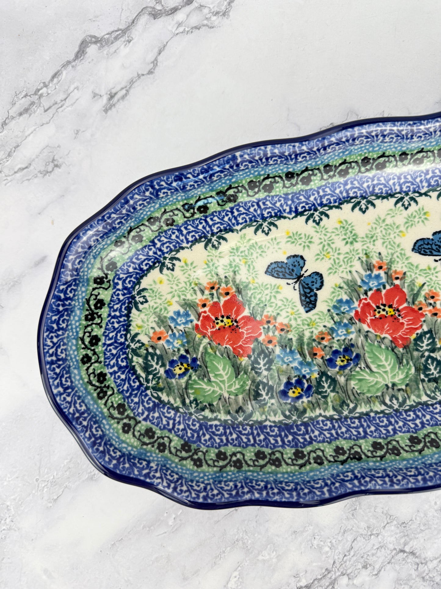 Scalloped Unikat Tray - Shape A42 - Pattern U4553