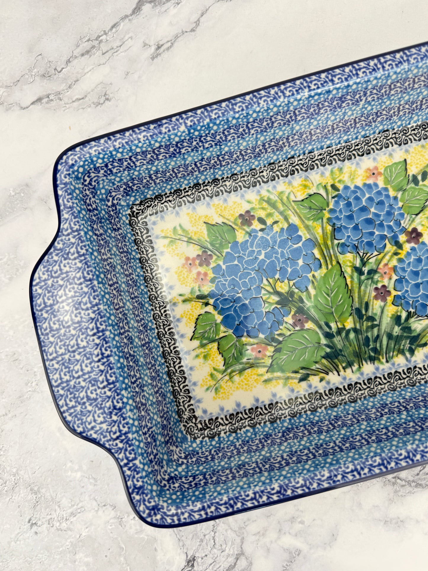 Unikat Rectangular Baker With Handles - Shape A59 - Pattern U5048