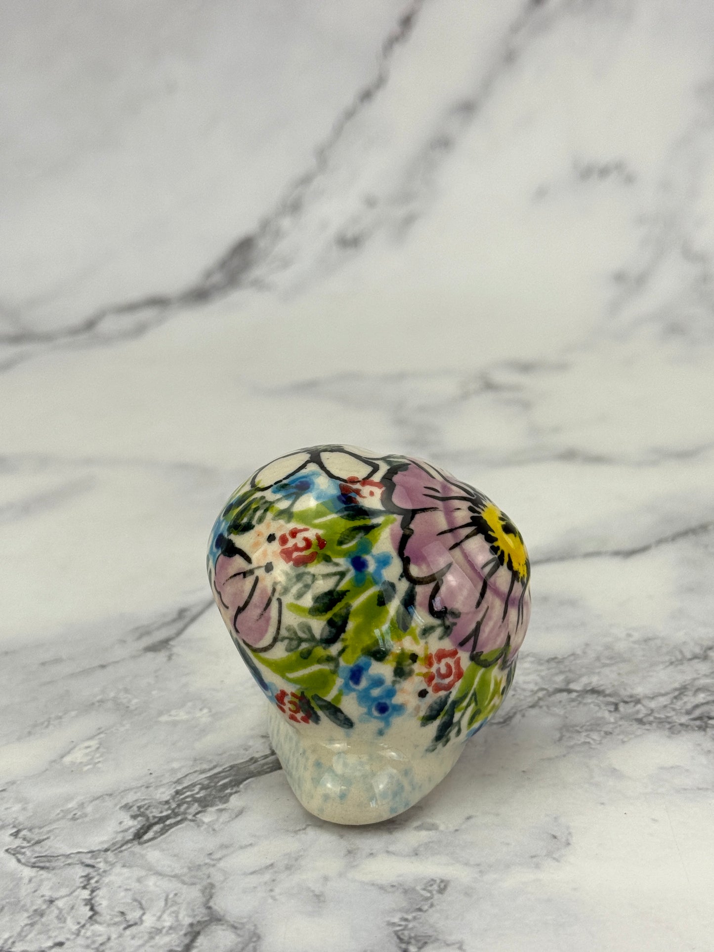 Snail Figurine - Shape V415 - Pattern Lavender Lace