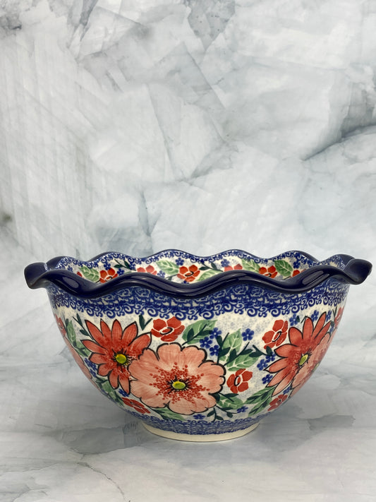 Ruffled Unikat Serving Bowl - Shape 634 - Pattern U5137