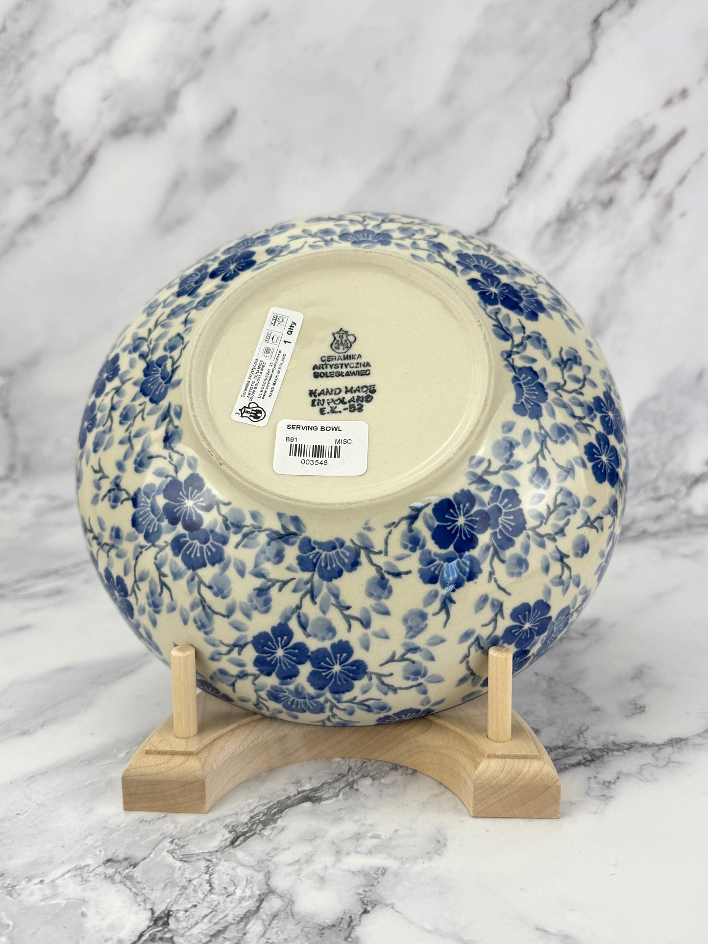 8.5" Serving Bowl - Shape B91 - Pattern 3428