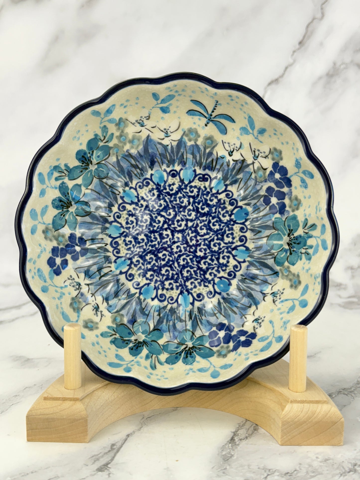 Unikat Ruffled Bowl - Shape 448 - Pattern U4964