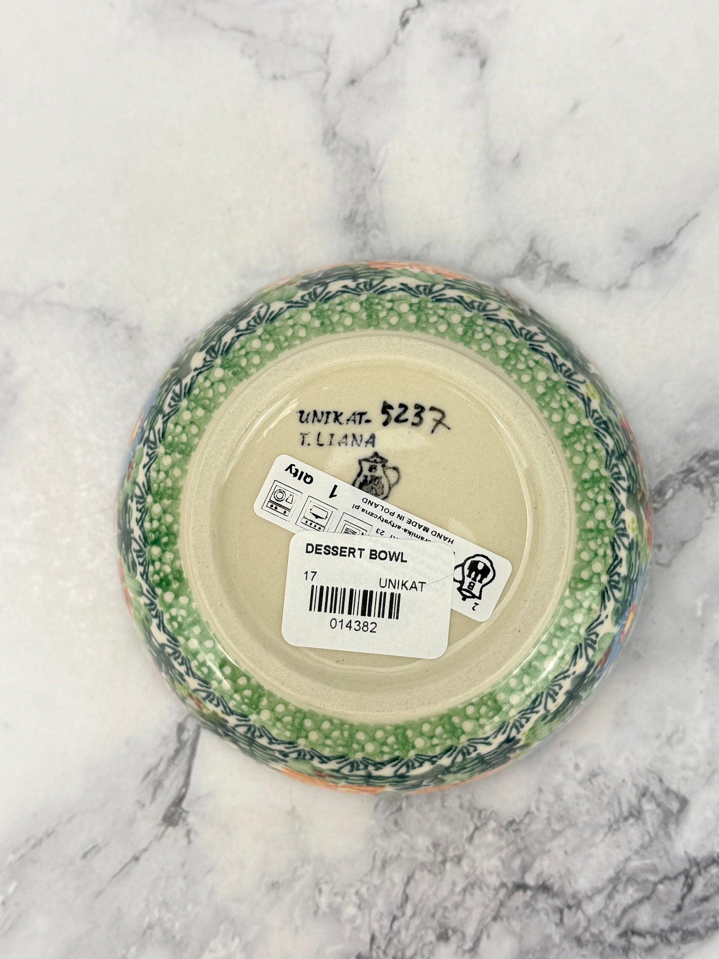 Small Unikat Cereal / Dessert Bowl - Shape 17 - Pattern U5237