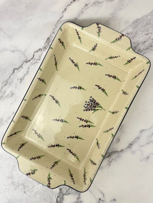 Large Rectangular Baker with Handles - Shape A56 - Pattern 3308