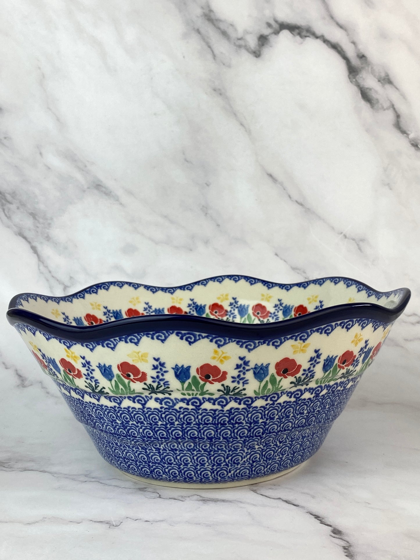 Large Wavy Serving Bowl - Shape 692 - Pattern 3218