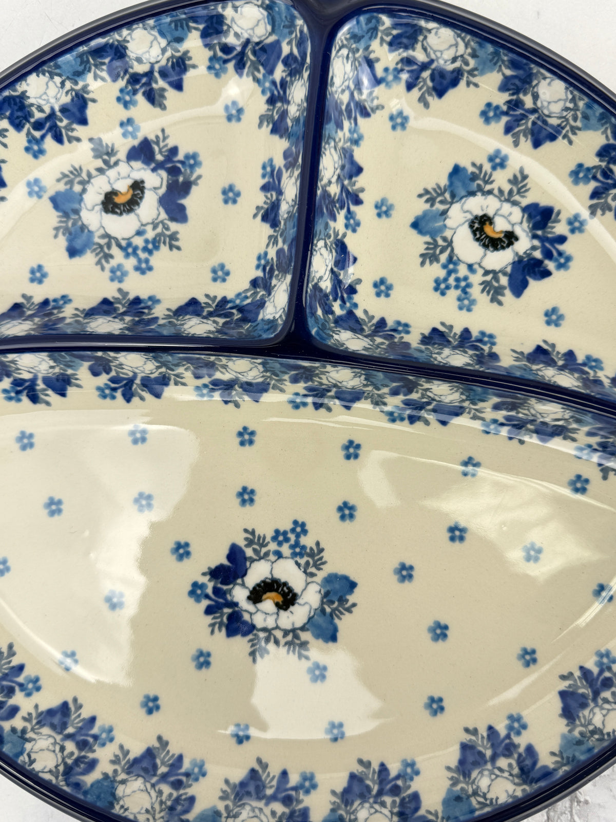 Divided Oval Dish - Shape 485 - Pattern 2222