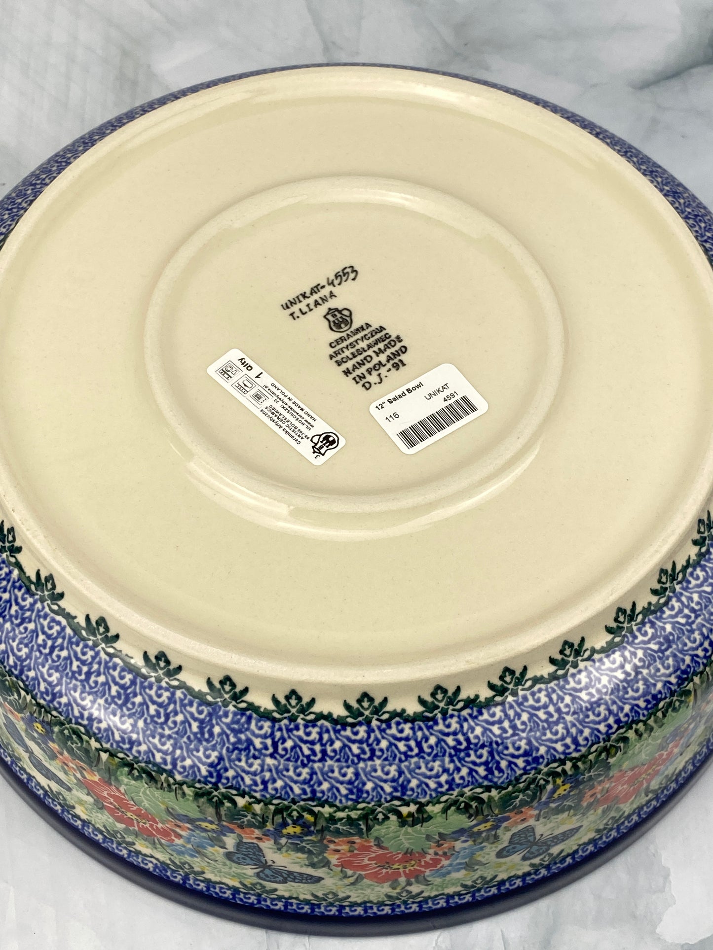 Large Unikat Serving Bowl - Shape 116 - Pattern U4553