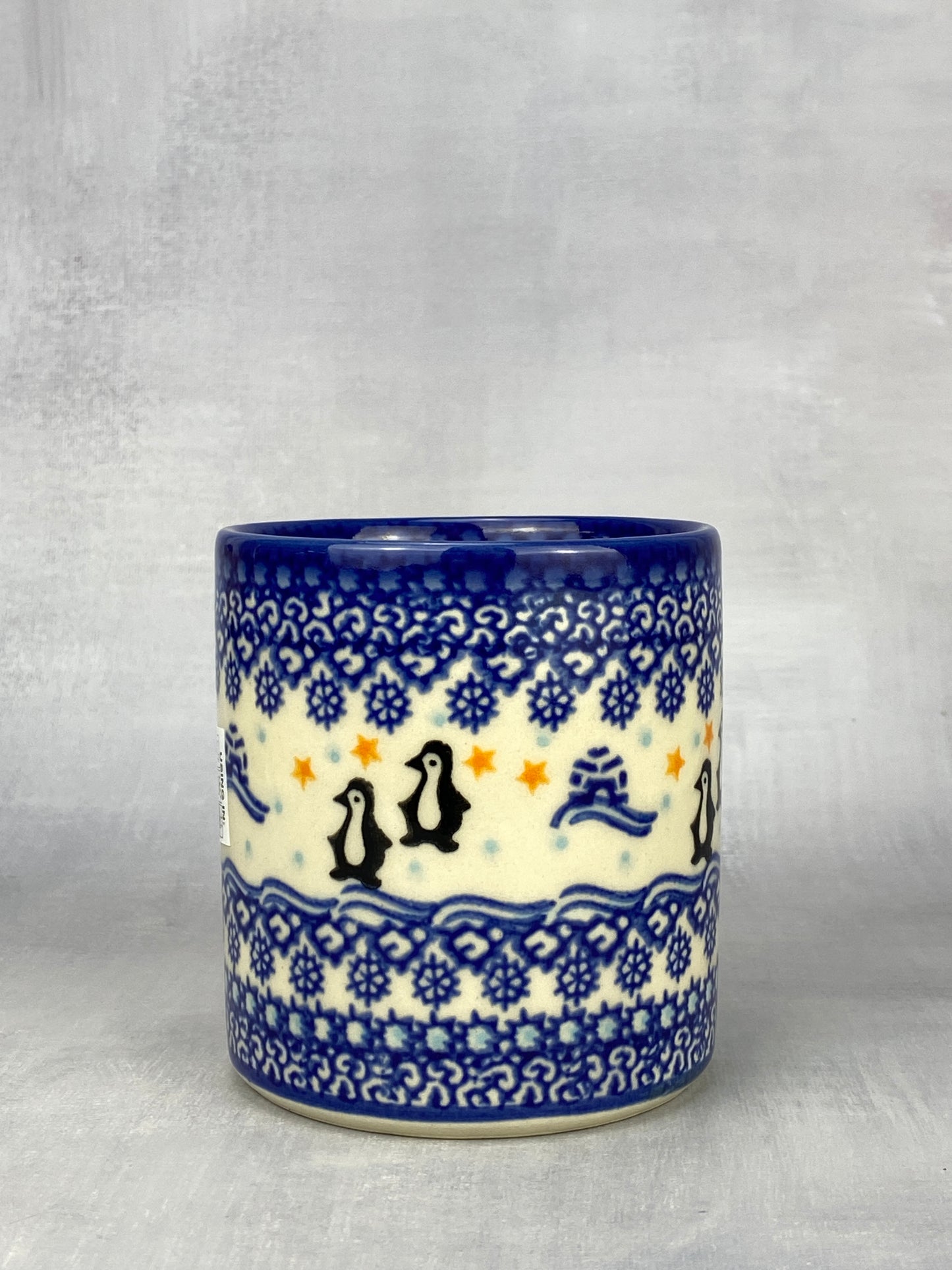 Vena Unikat 12oz Holiday Mug - Shape V055 - Penguins and Igloos