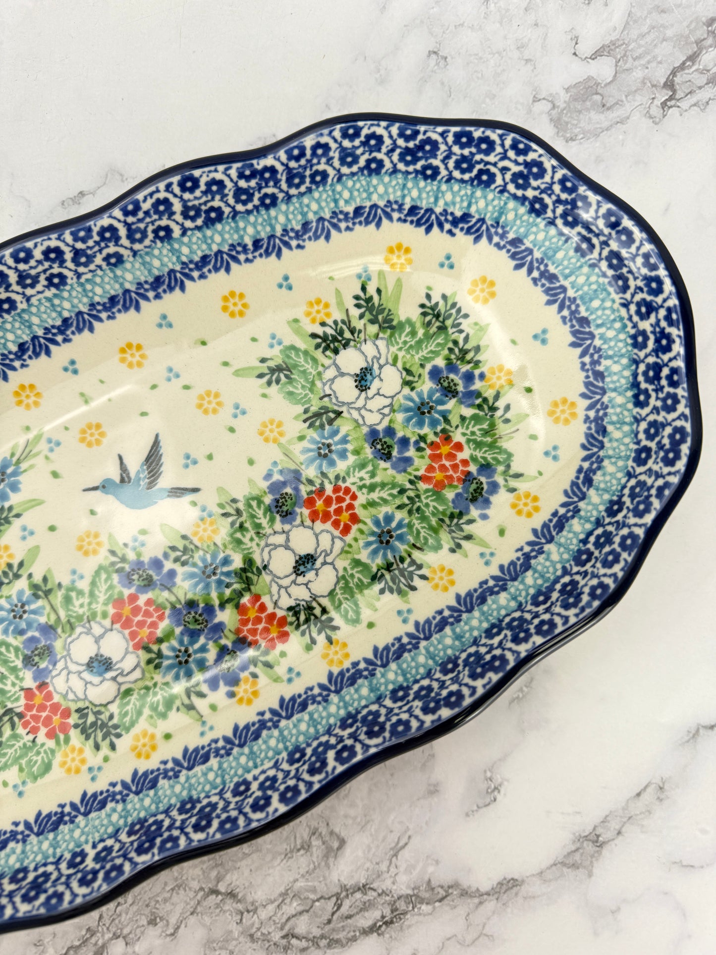 Scalloped Unikat Tray - Shape A42 - Pattern U5155