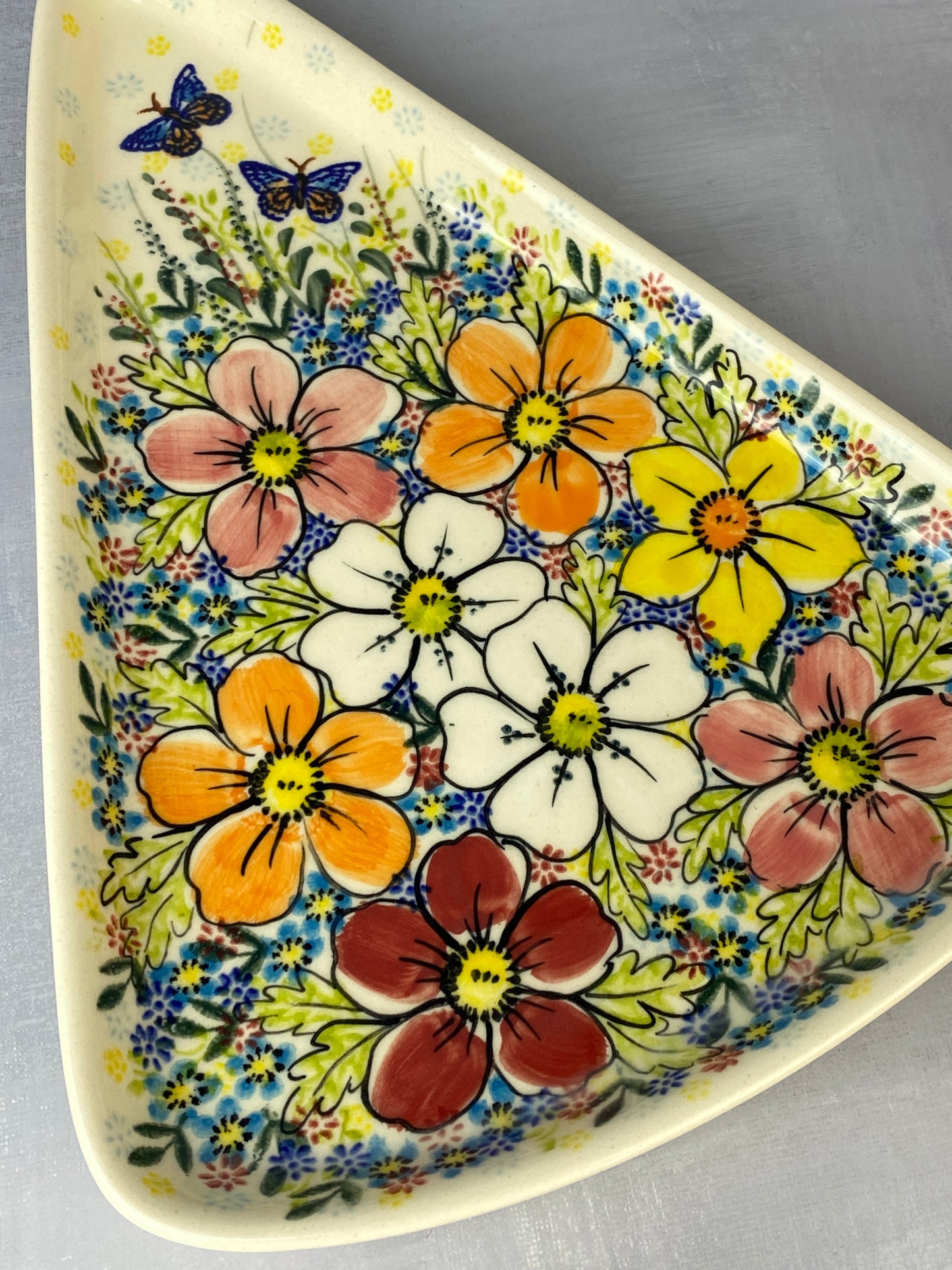 Unikat Pizza Plate - Shape V279 - Pattern A542