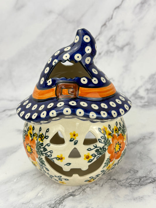 SALE Small Unikat Pumpkin With Hat - Pattern U484