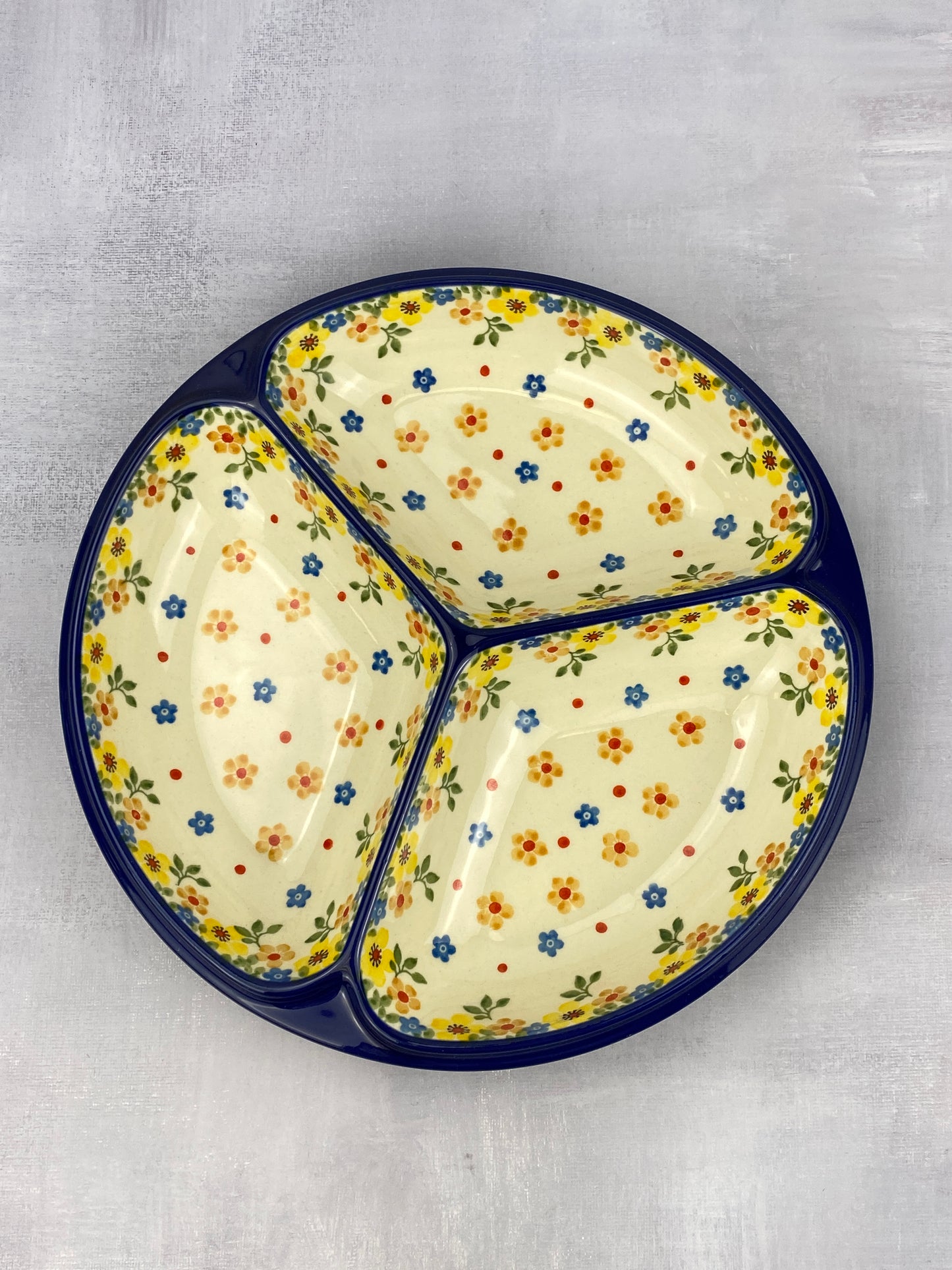 Divided Round Dish - Shape 484 - Pattern 2225