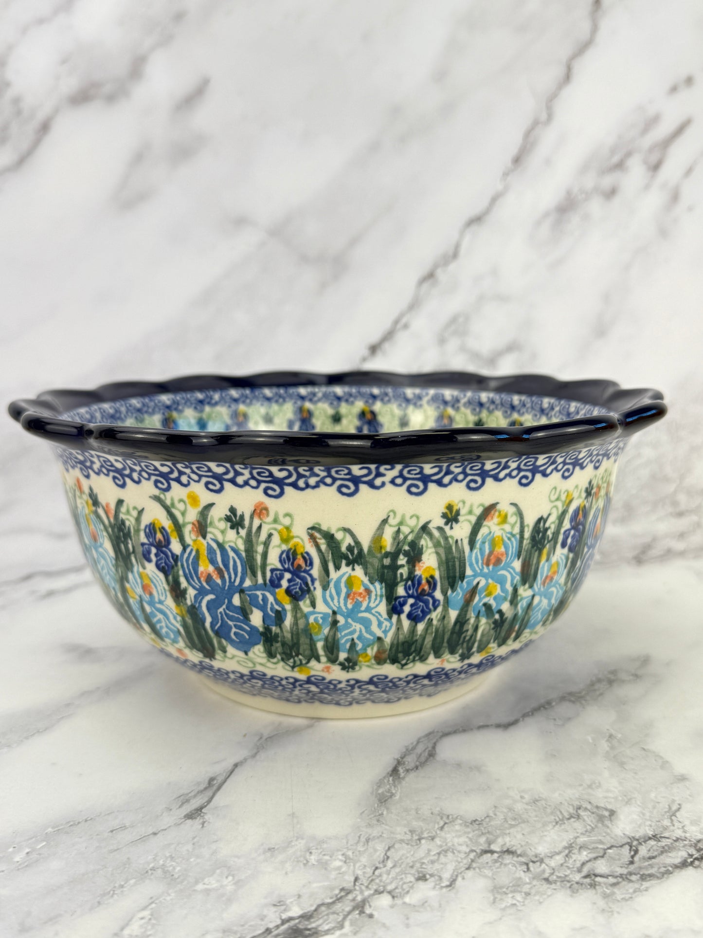 Large Unikat Ruffled Bowl - Shape 628 - Pattern U2712