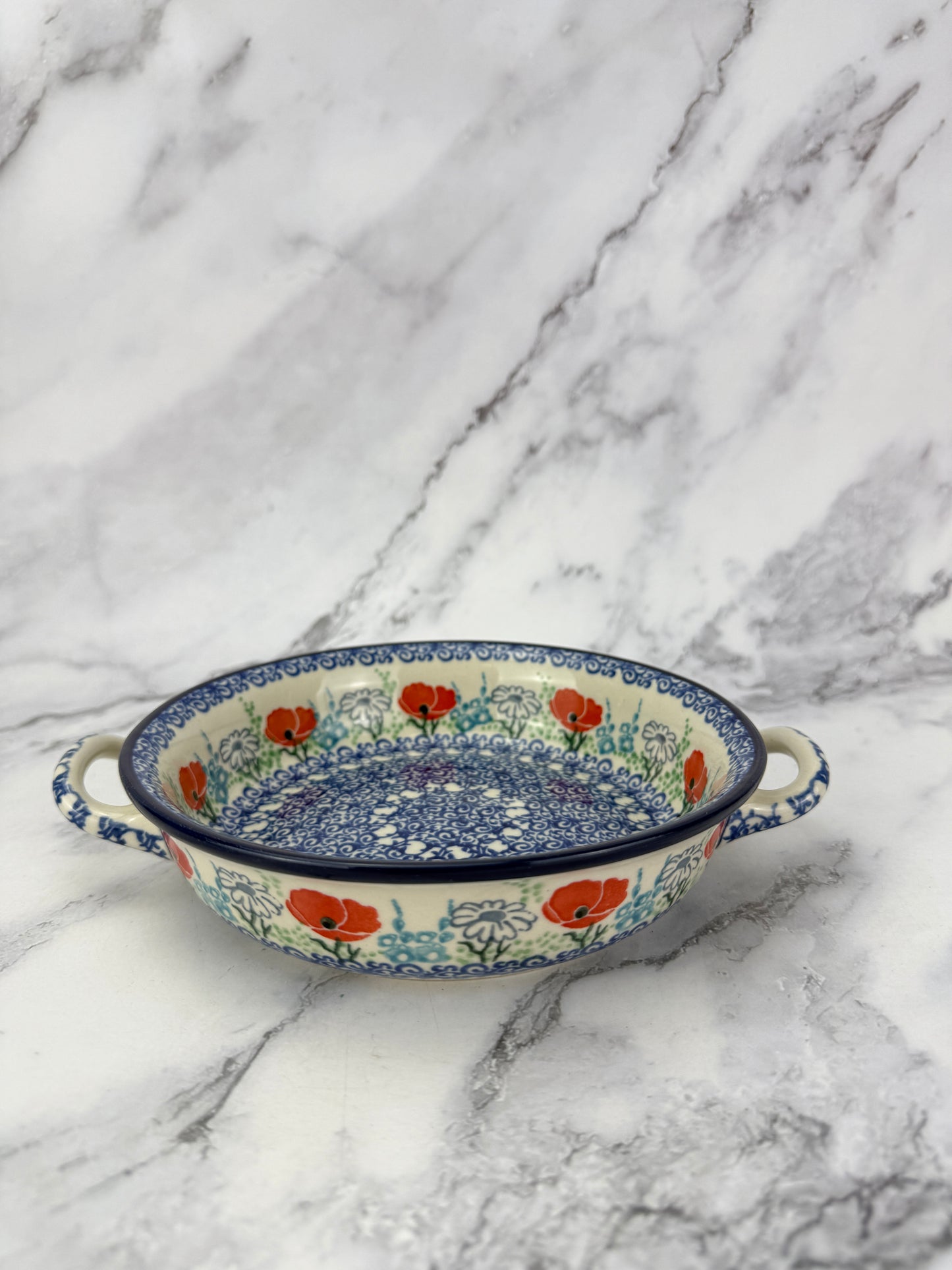 Small Round Baker with Handles - Shape C40 - Pattern 2901