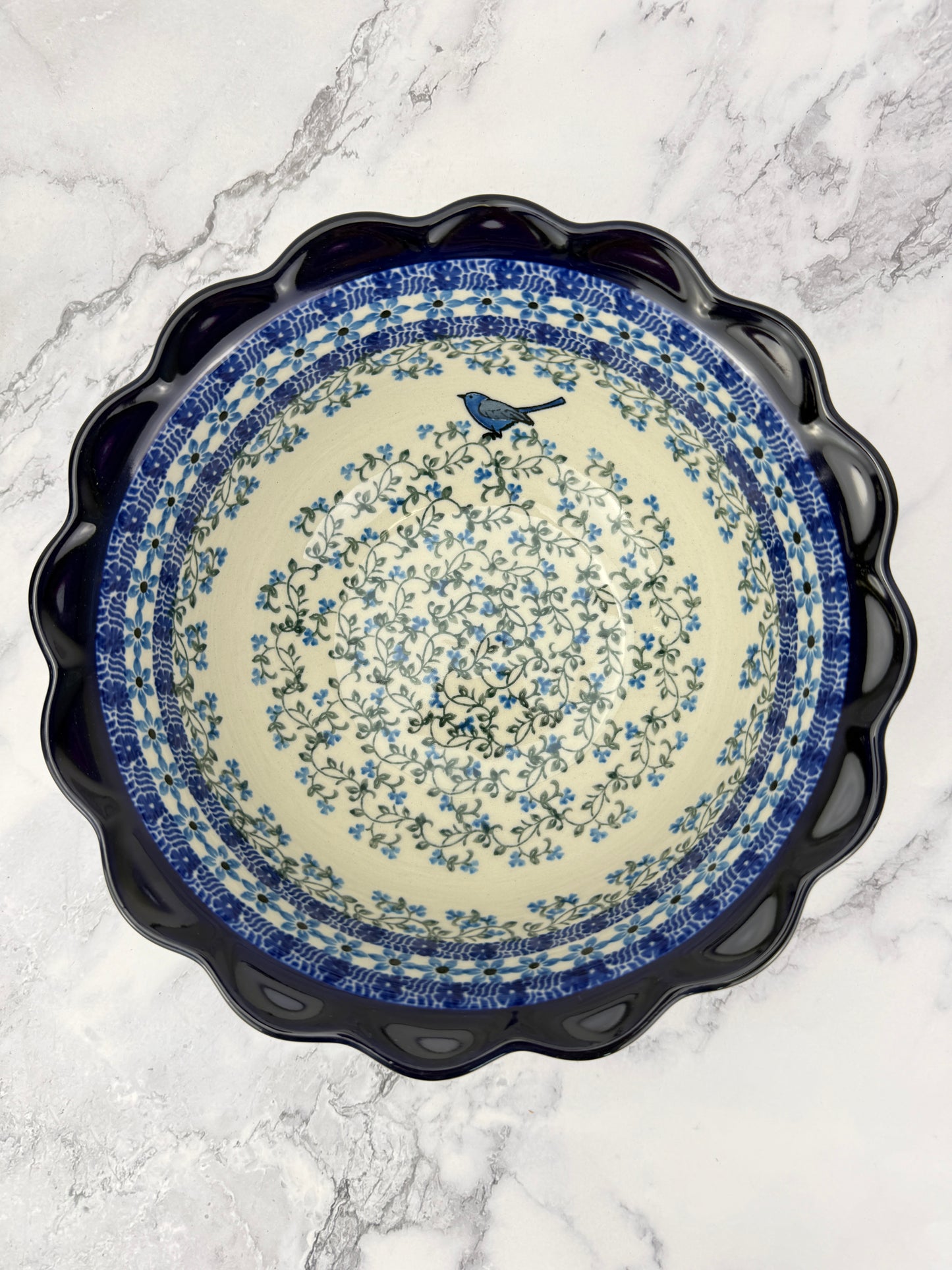 Large Ruffled Bowl - Shape 628 - Pattern 1932