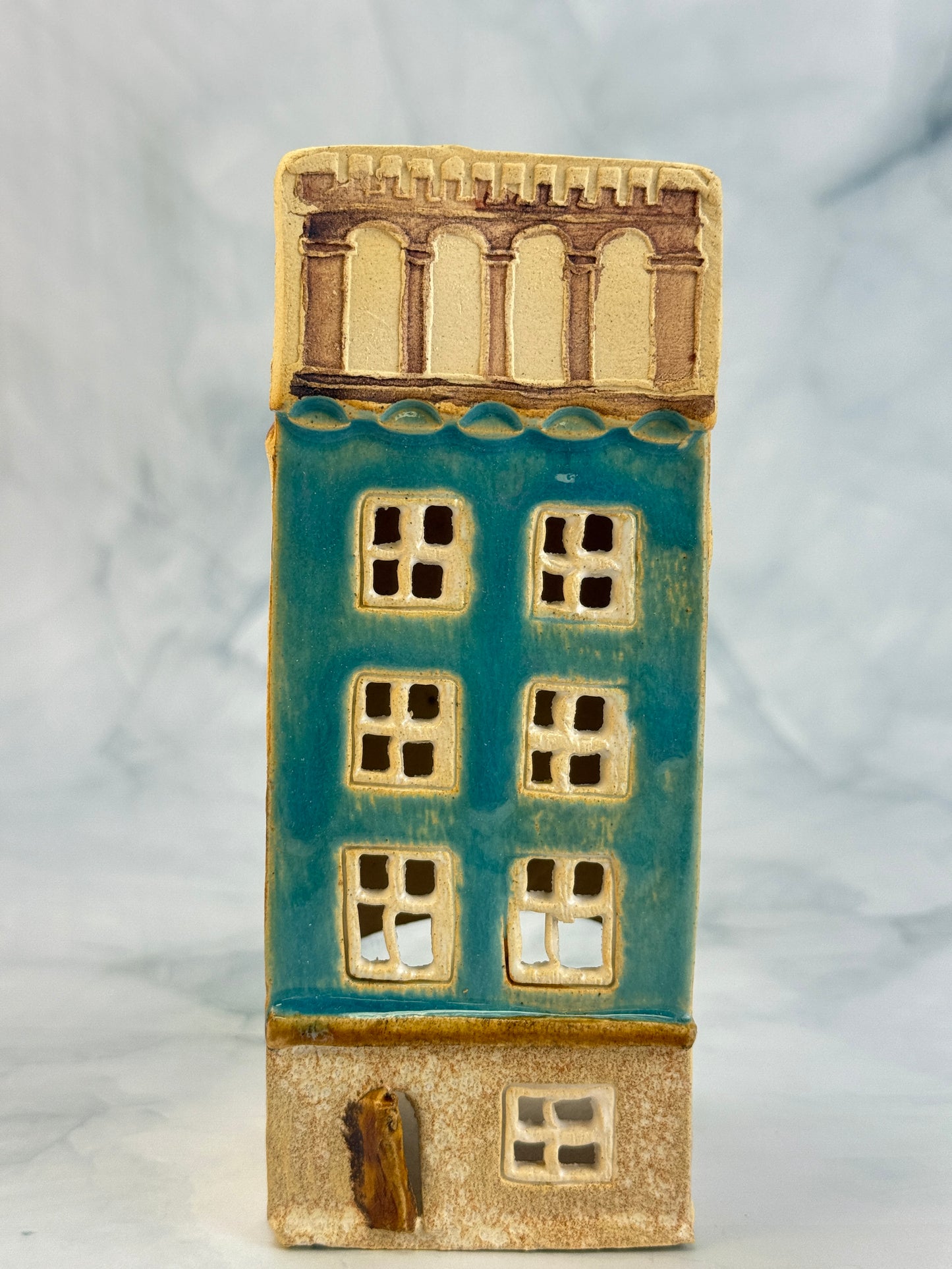 Ceramic Votive House - L