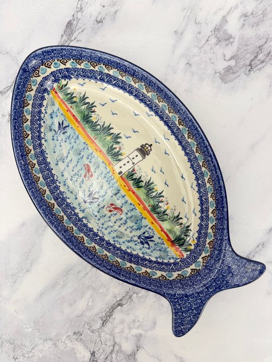 Large Unikat Fish Serving Dish - Shape E23 - Pattern U5241