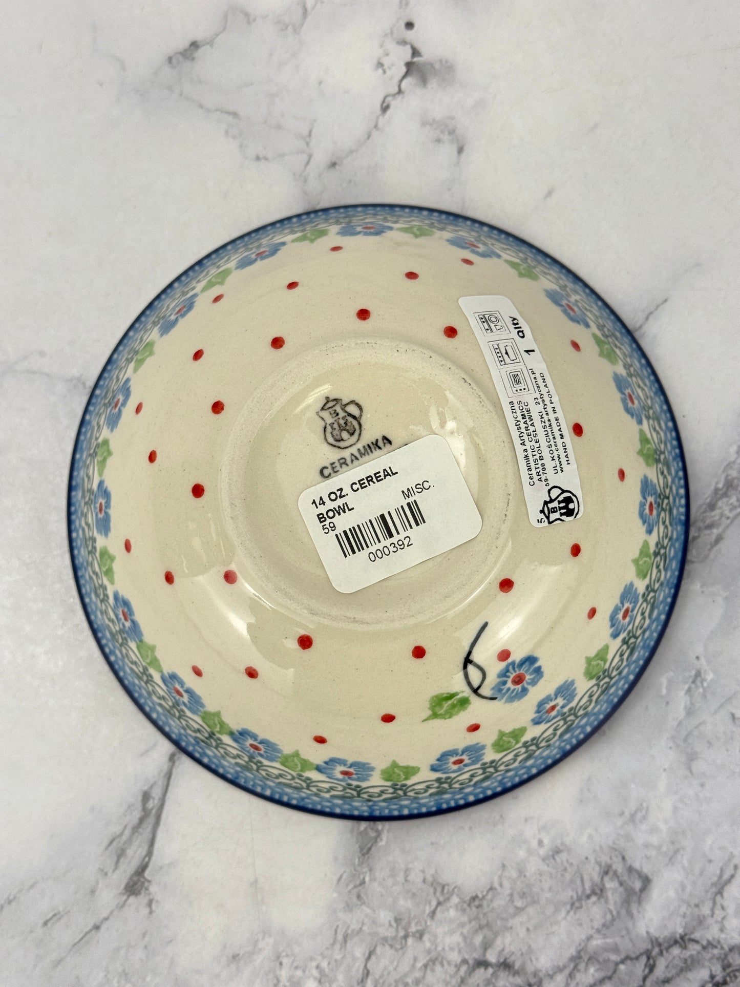 Small Cereal Bowl - Shape 59 - Pattern 2739