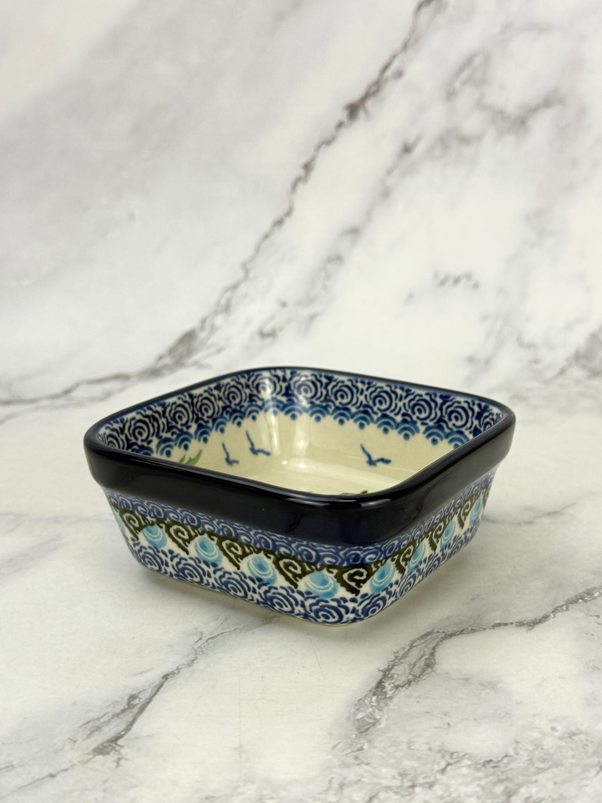 Small Unikat Square Ramekin/ Dish- Shape 428 - Pattern U5220