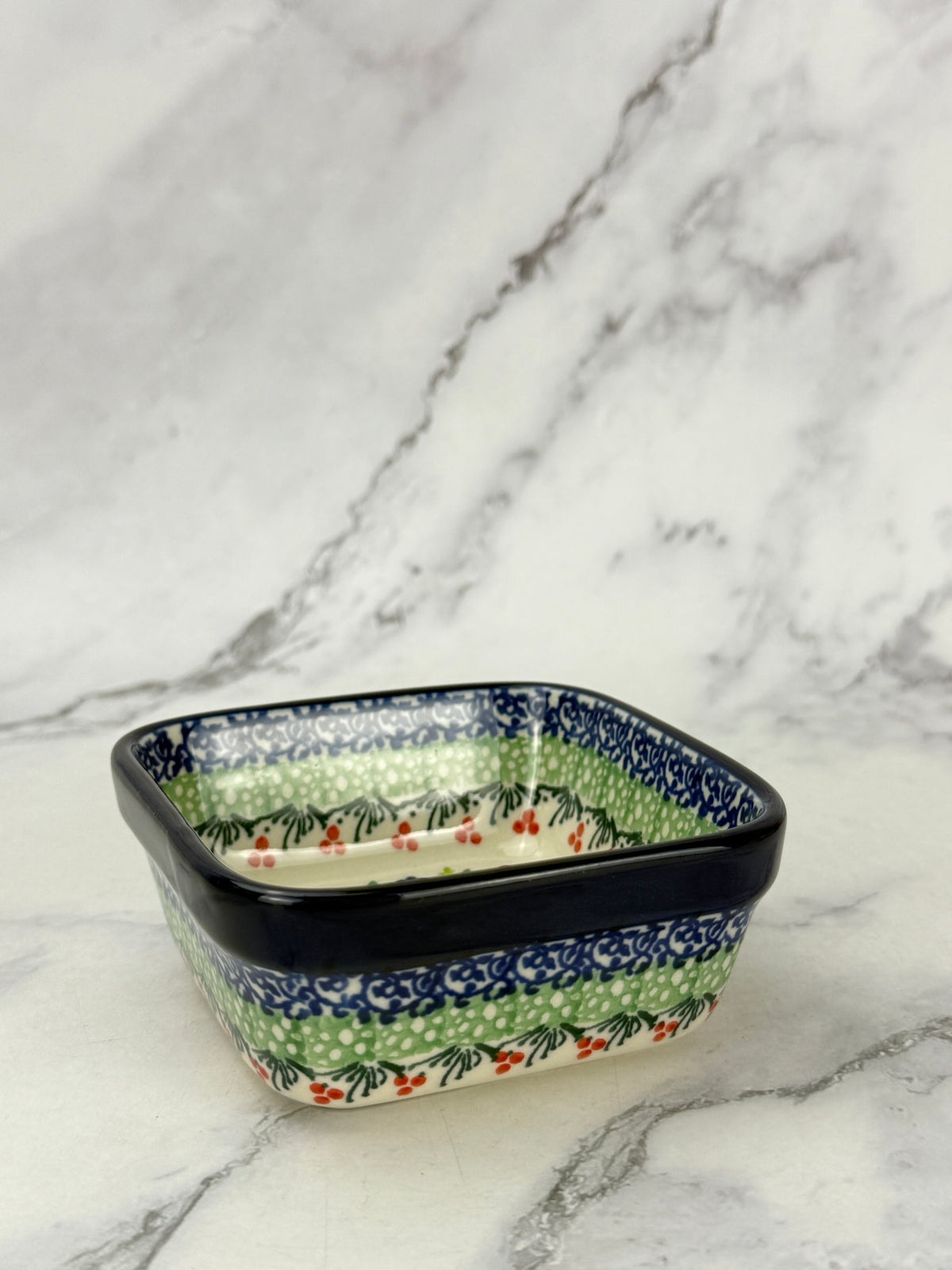 Small Unikat Square Ramekin/ Dish- Shape 428 - Pattern U5237