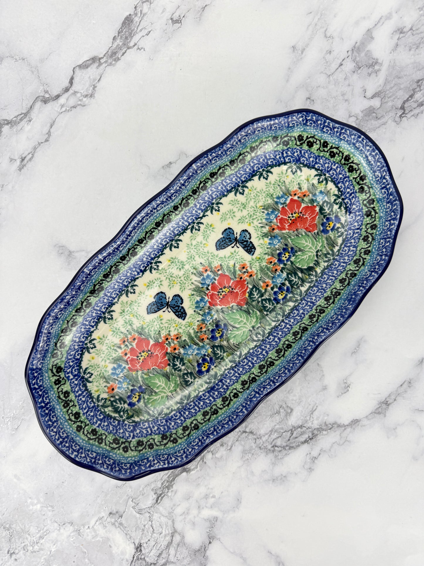 Scalloped Unikat Tray - Shape A42 - Pattern U4553