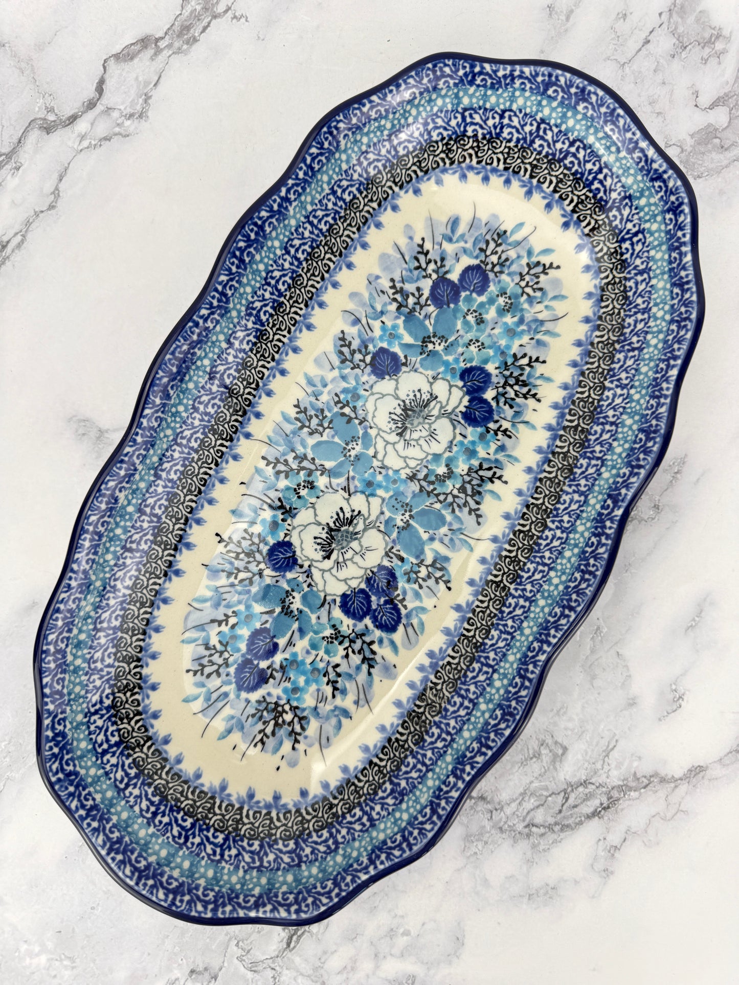 Scalloped Unikat Tray - Shape A42 - Pattern U5025