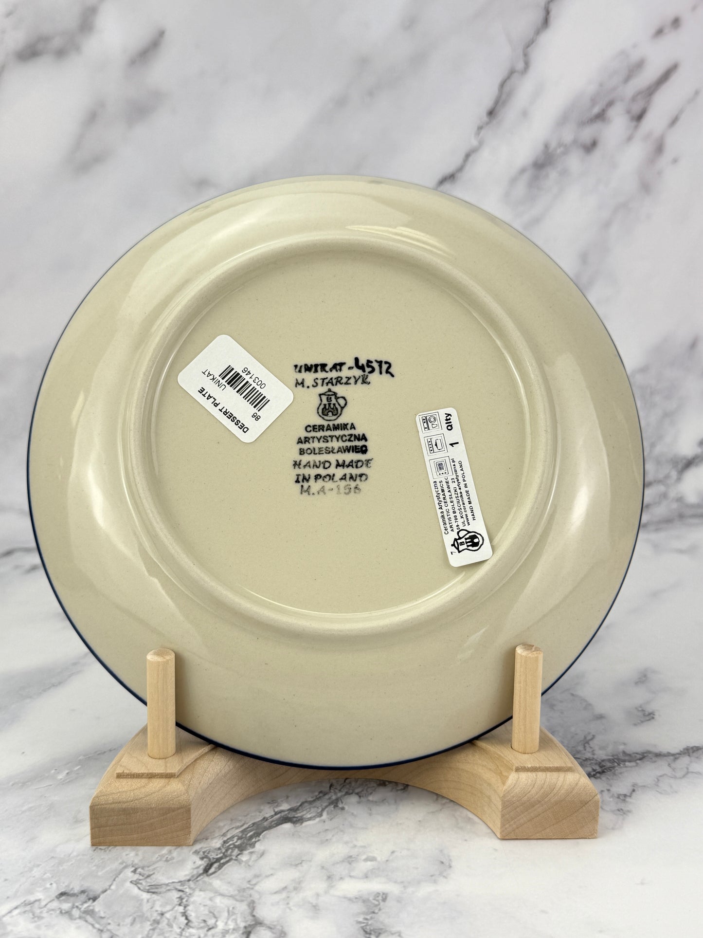8" Unikat Dessert Plate - Shape 86 - Pattern U4572