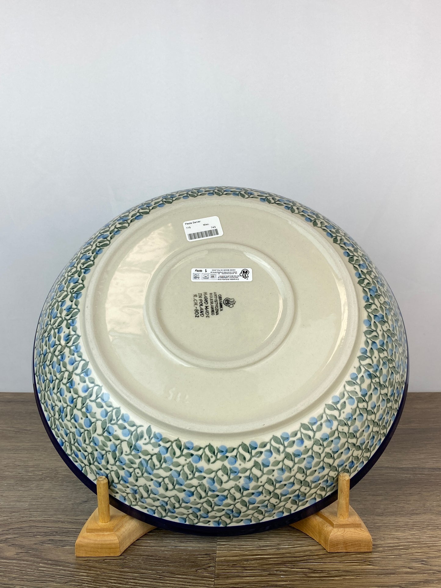 Pasta Server / Wide Shallow Bowl - Shape 115 - Pattern 1658