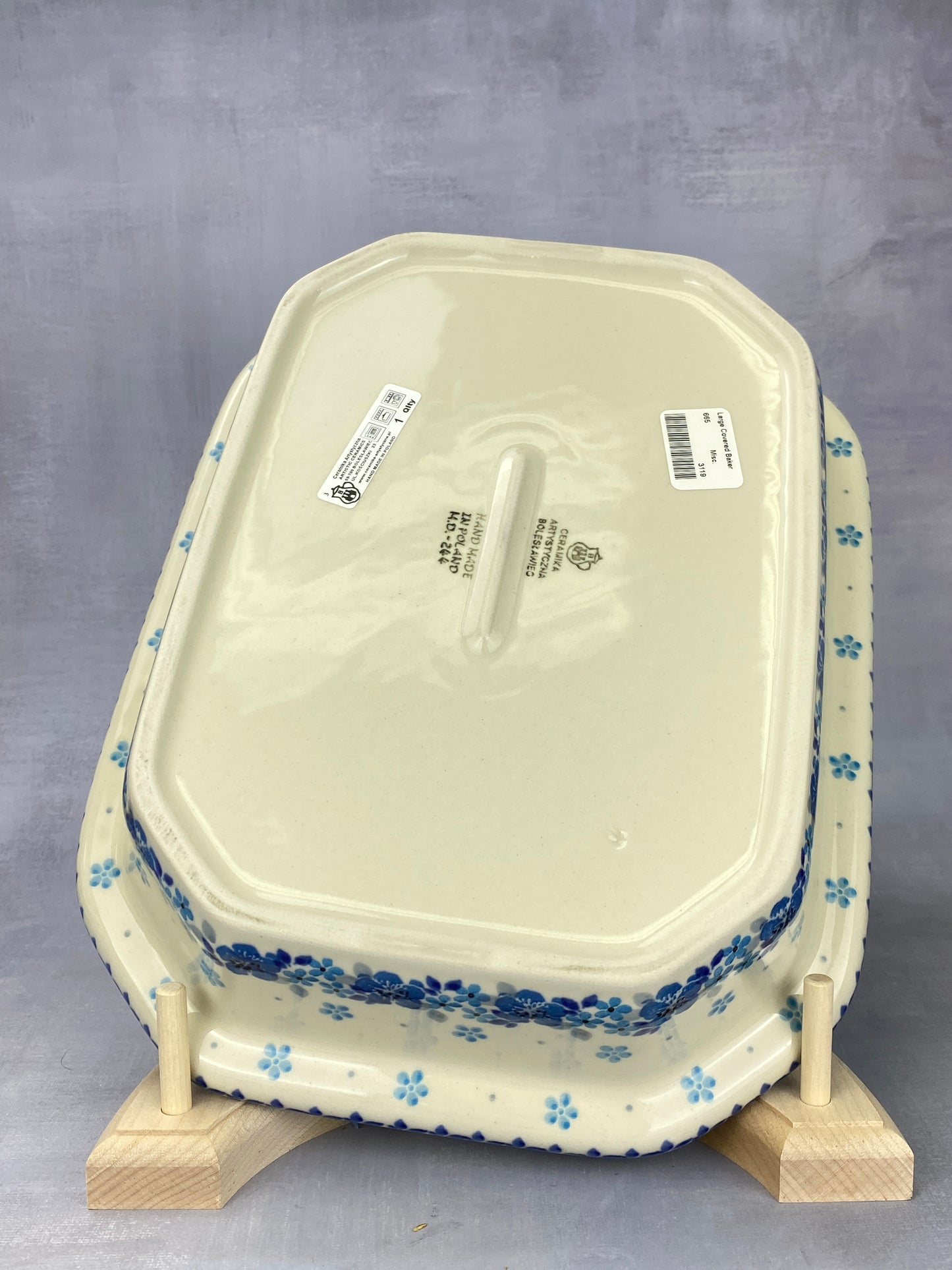 Rectangular Covered Baker - Shape 665 - Pattern 2642