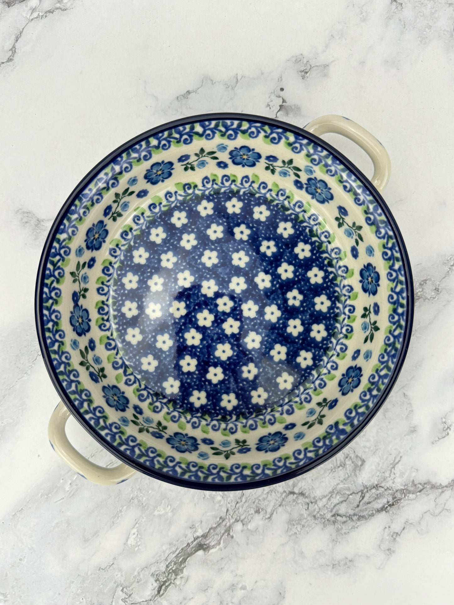 Small Round Baker with Handles - Shape C40 - Pattern 2251