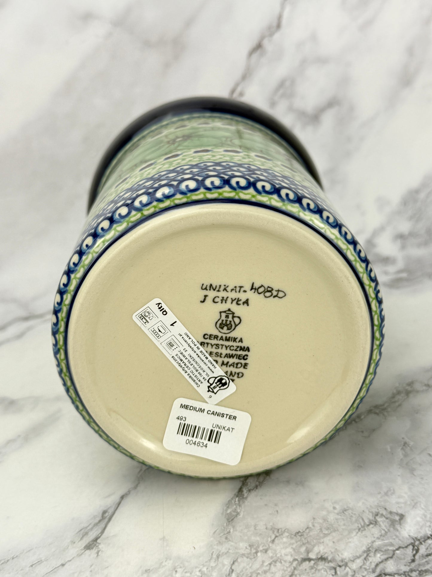 Medium Unikat Canister - Shape 493 - Pattern U408D