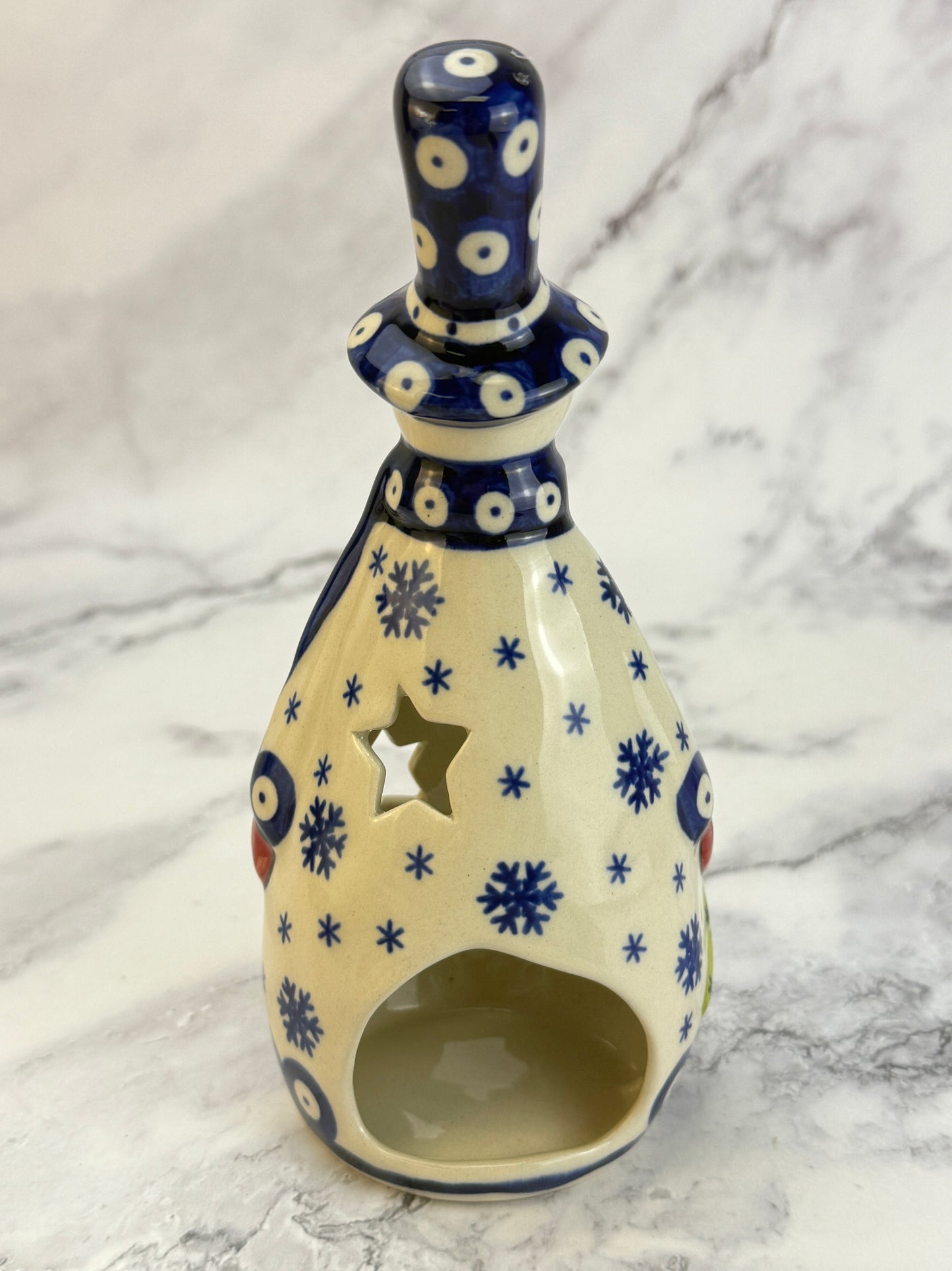 Vena Snowman With Tree - Shape V667 - Snowflake Owl Eye