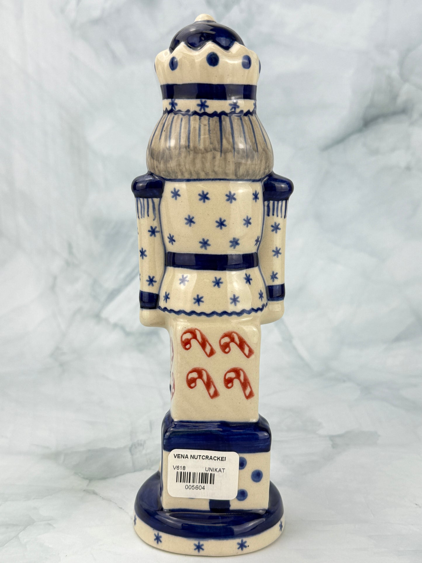 Vena Nutcracker Figurine - Shape V618 - Blue Snowflake