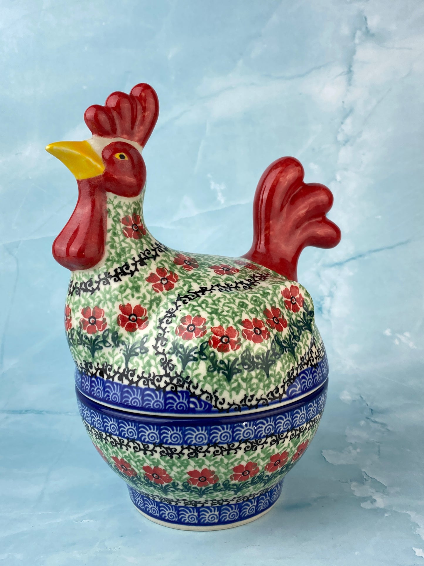 Covered Rooster - Shape D61 - Pattern 1916