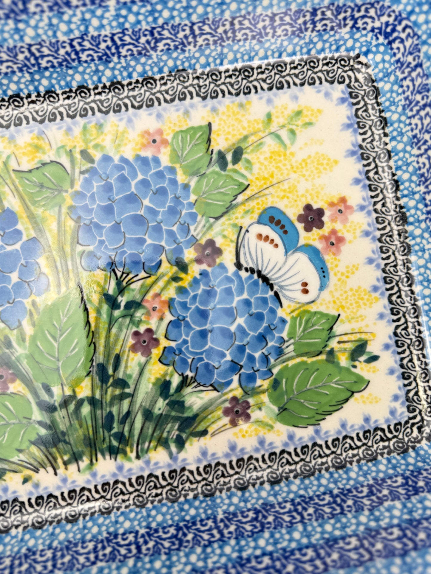 Unikat Rectangular Baker With Handles - Shape A59 - Pattern U5048