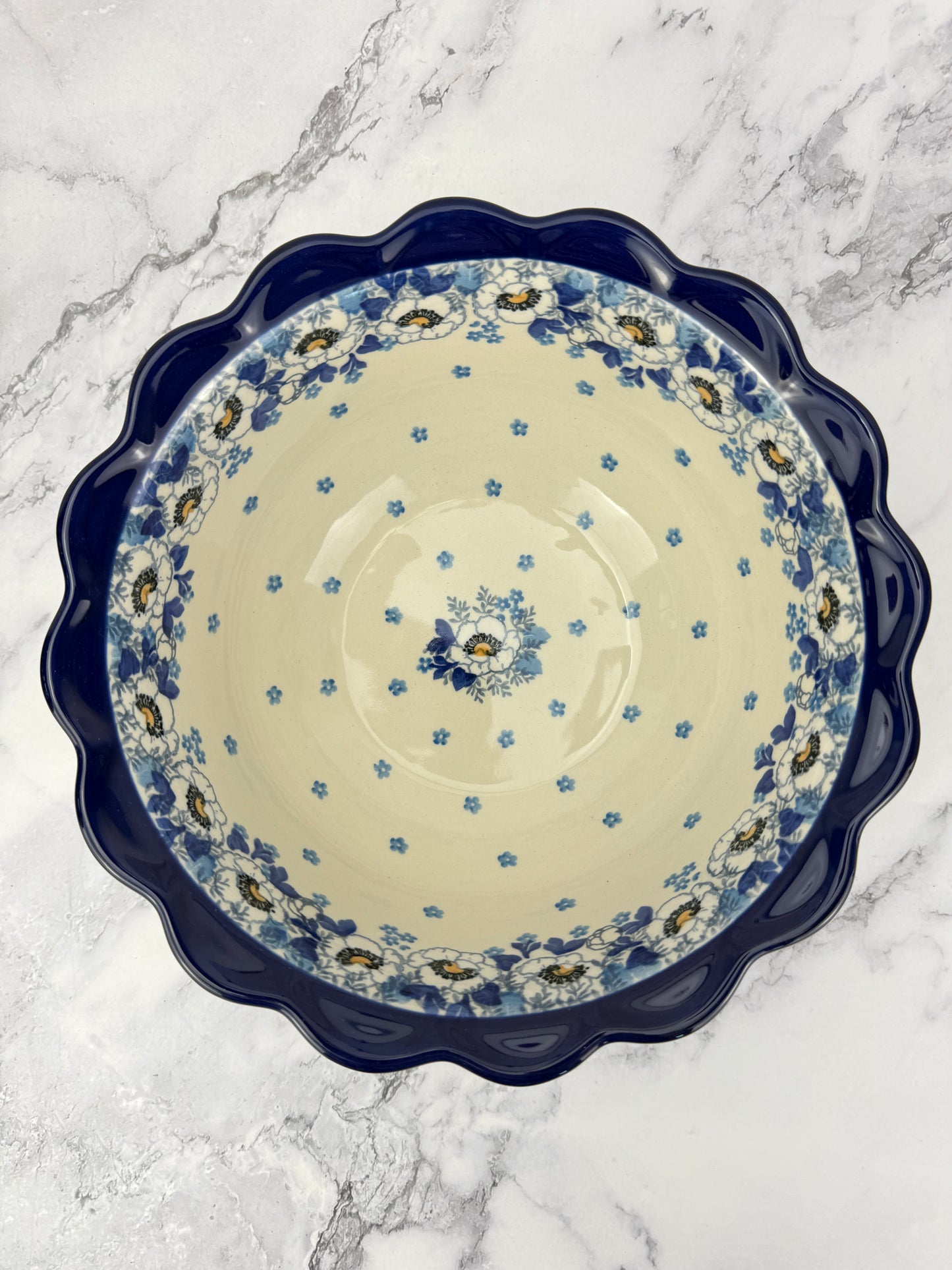 Large Ruffled Bowl - Shape 628 - Pattern 2222